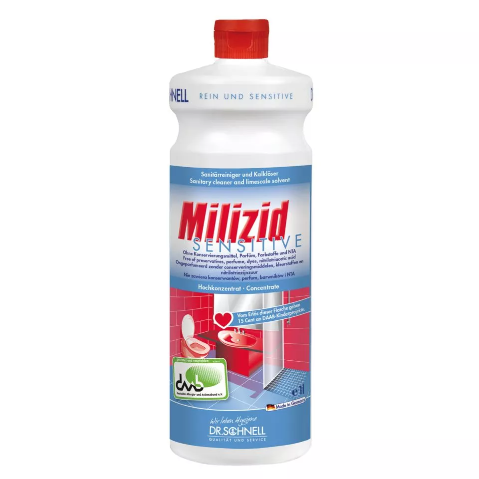 Dr. Schnell Milizid Sensitive - 1 L Flasche Sanitärreiniger