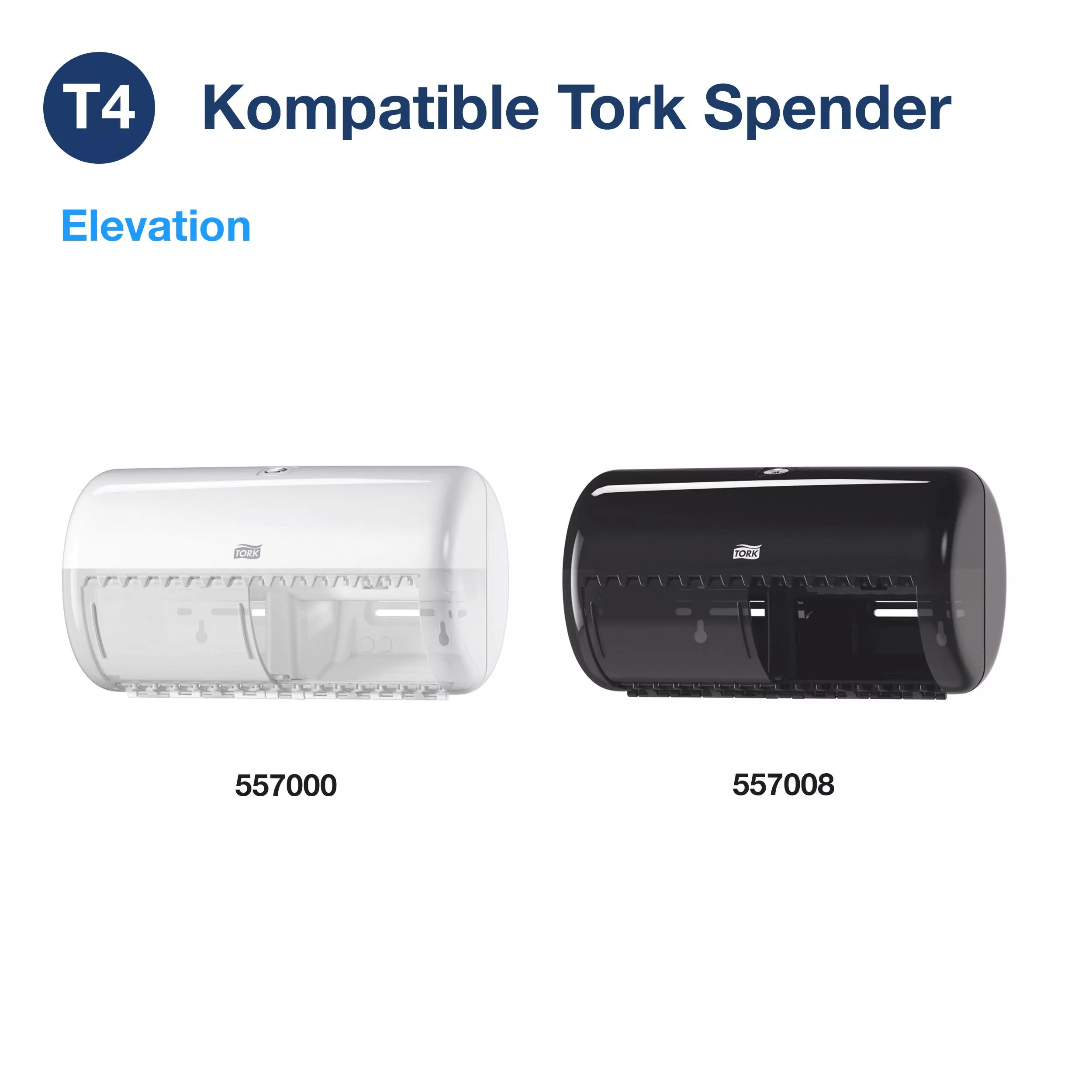 Tork Weiches Kleinrollen-Toilettenpapier in Weiß T4, Premium, 3-lagig, 72 × 250 Blatt, 110316