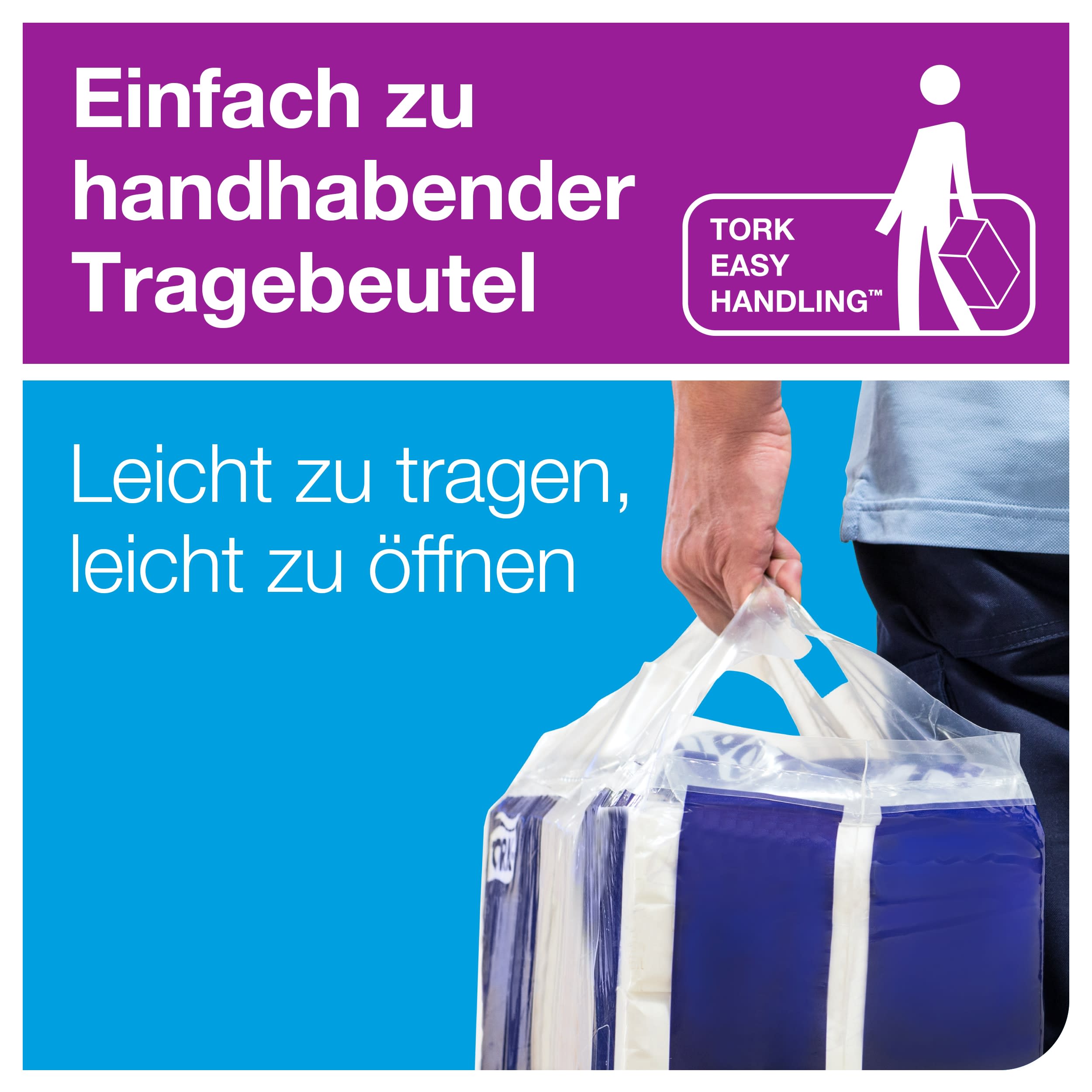 Tork Xpress® Multifold-Handtücher Weiß H2, Universal-Qualität, kosteneffizient, 21 × 230 Tücher, 150100