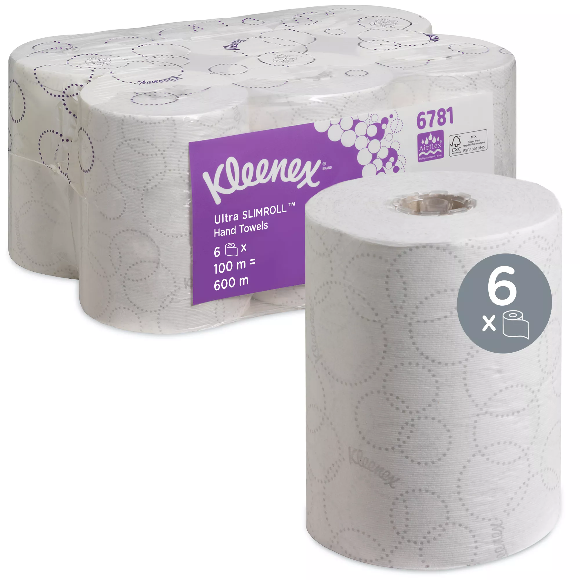 Kleenex, Handtücher, Toilettenpapier, Papierrolle, 600 Blatt