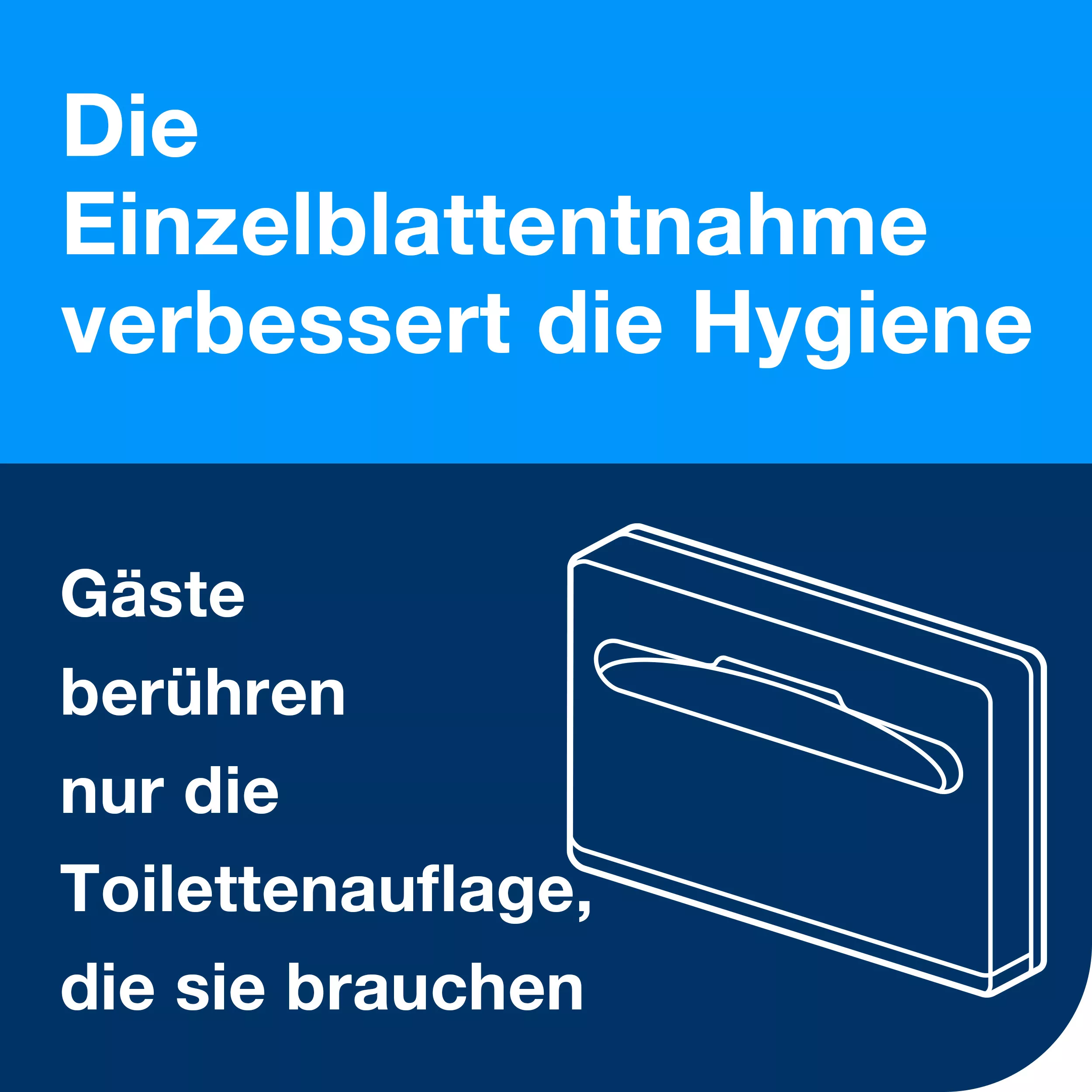 Tork Spender für Toilettensitzauflagen Weiß V1, kompaktes Design, 344080