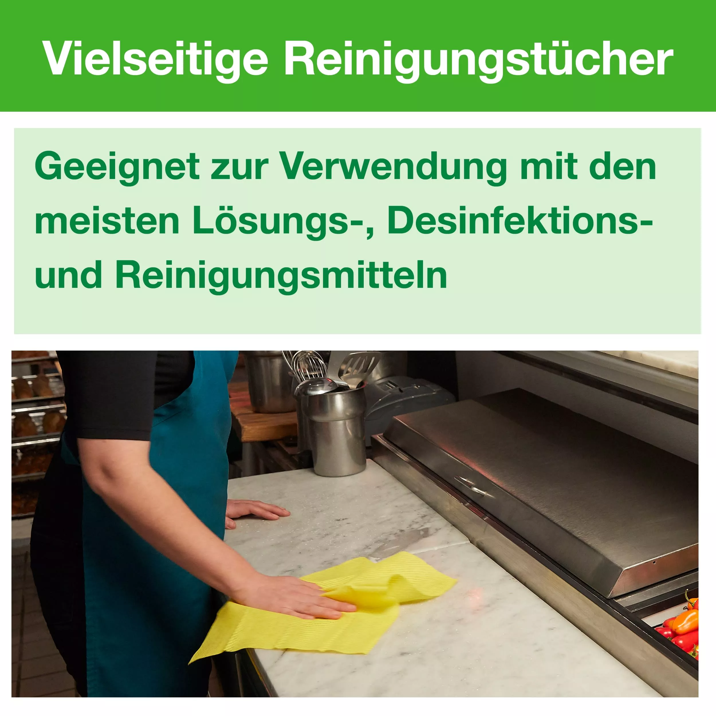 Tork Langlebige Reinigungstücher Gelb W8, Mehrzweck, 8 × 40 Tücher, 194650