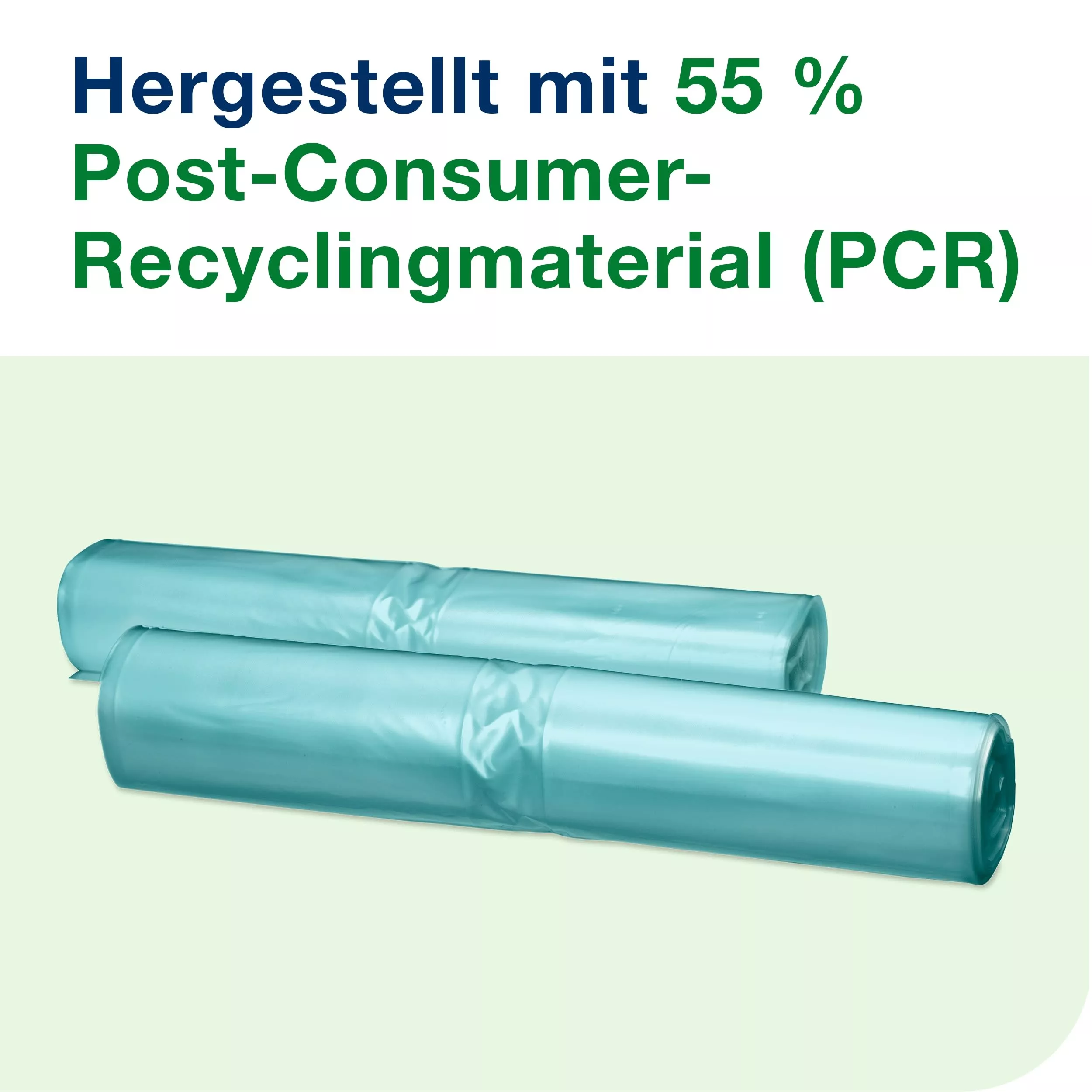 Tork 60 l Abfallsäcke Transparent B1, 55 % recycelt, Rolle für einfache Wartung, 10 × 100 Beutel, 209860
