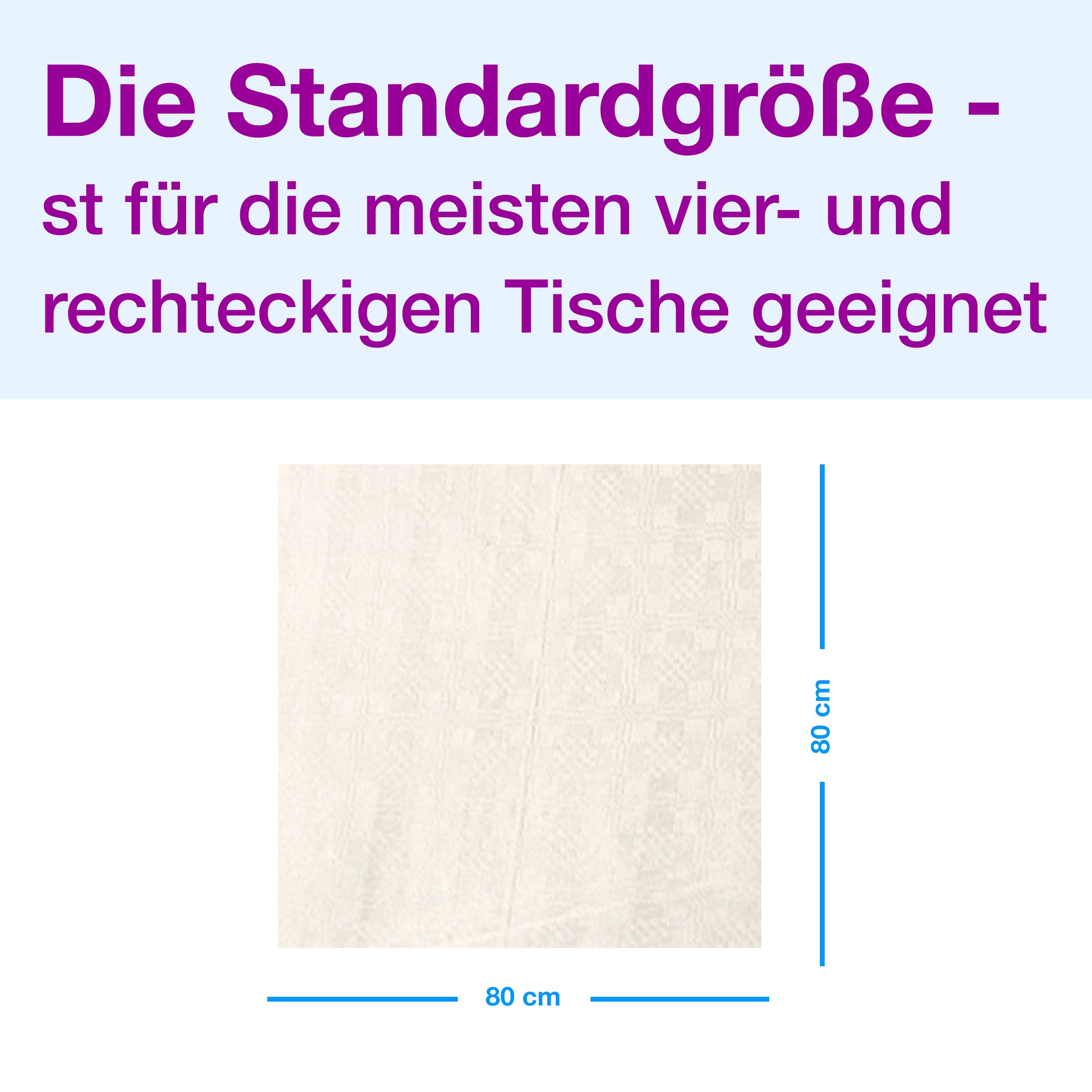Tork Damask Papier Mitteldecke Weiß, geprägt, 1 × 250 Mitteldecken, 474057
