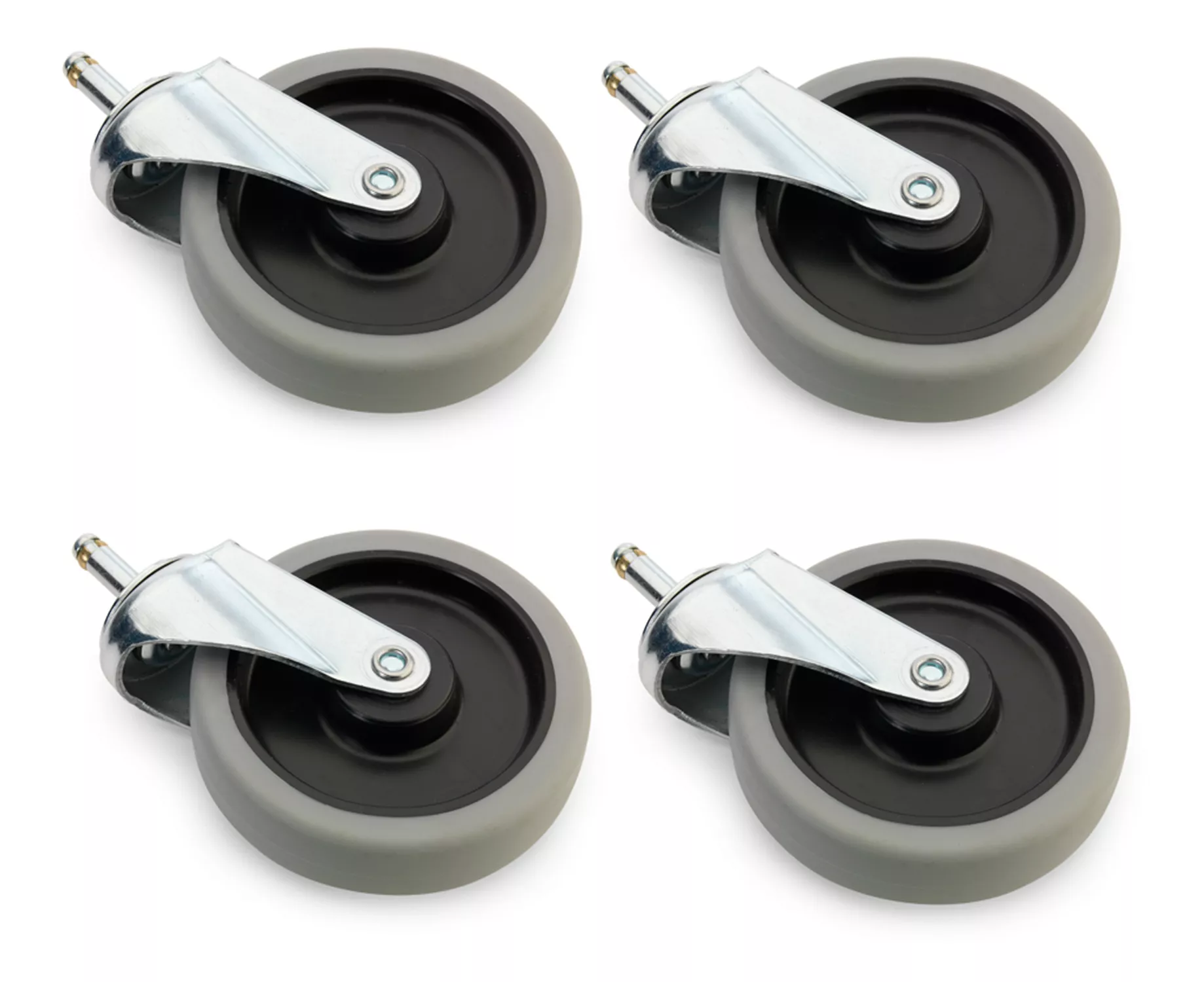 Numatic Lenkrolle-Set 125 mm – Grau (VE 4 Stück)