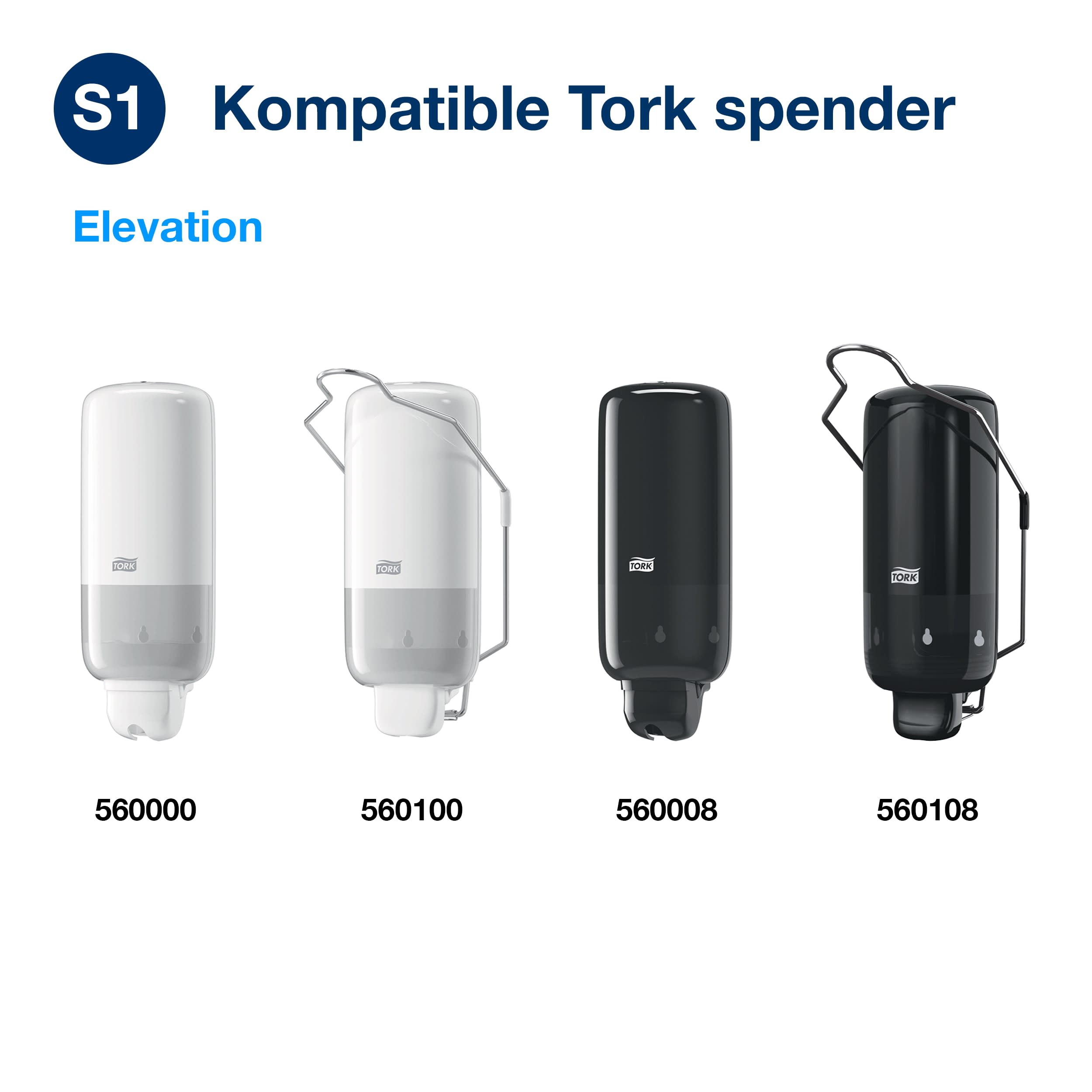 Tork fettlösende Flüssigseife S1, dermatologisch getestet, 6 × 1.000 ml, 420401