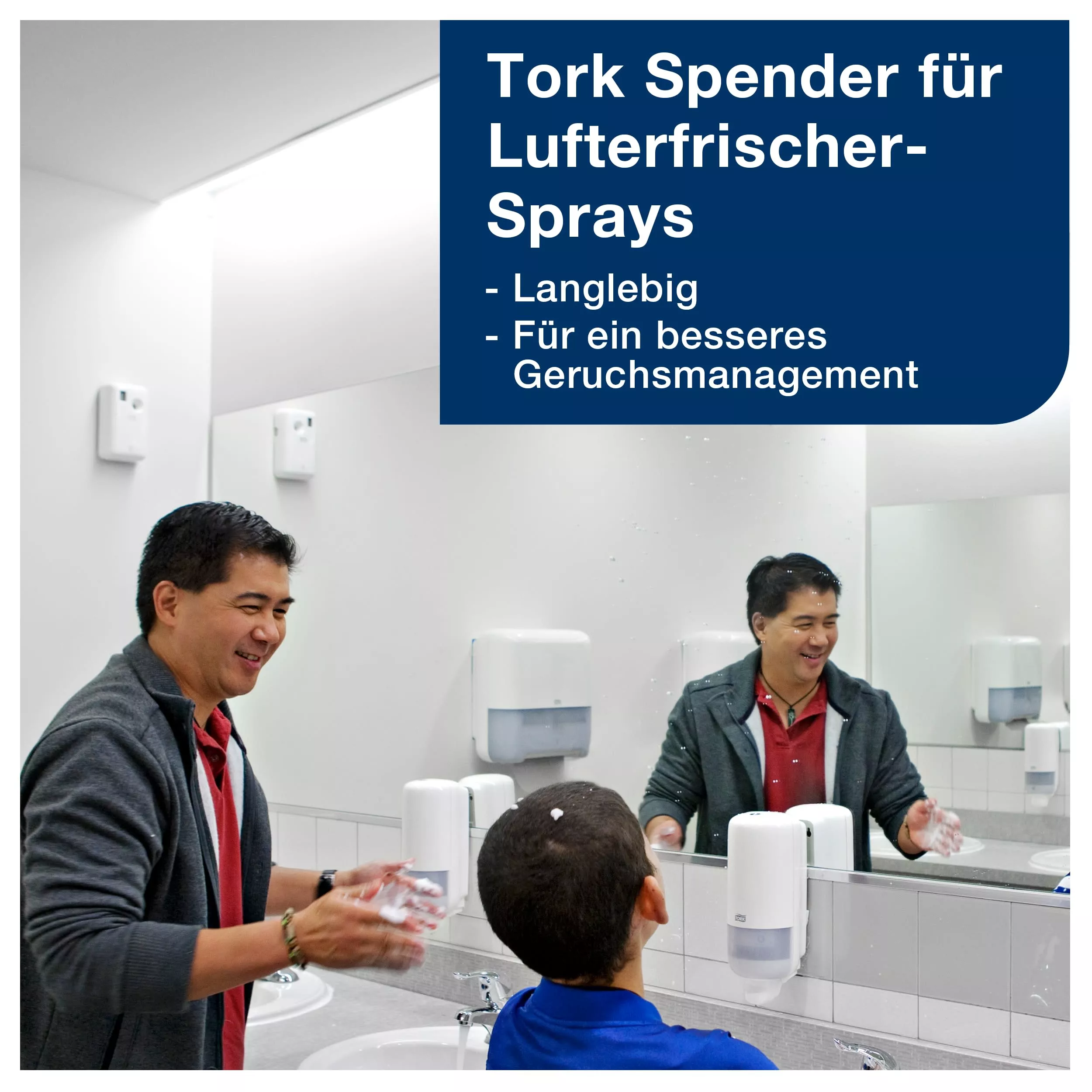 Tork Spender für Lufterfrischer Sprays Weiß A1, Schnelle Nachfüllung, Elevation Linie