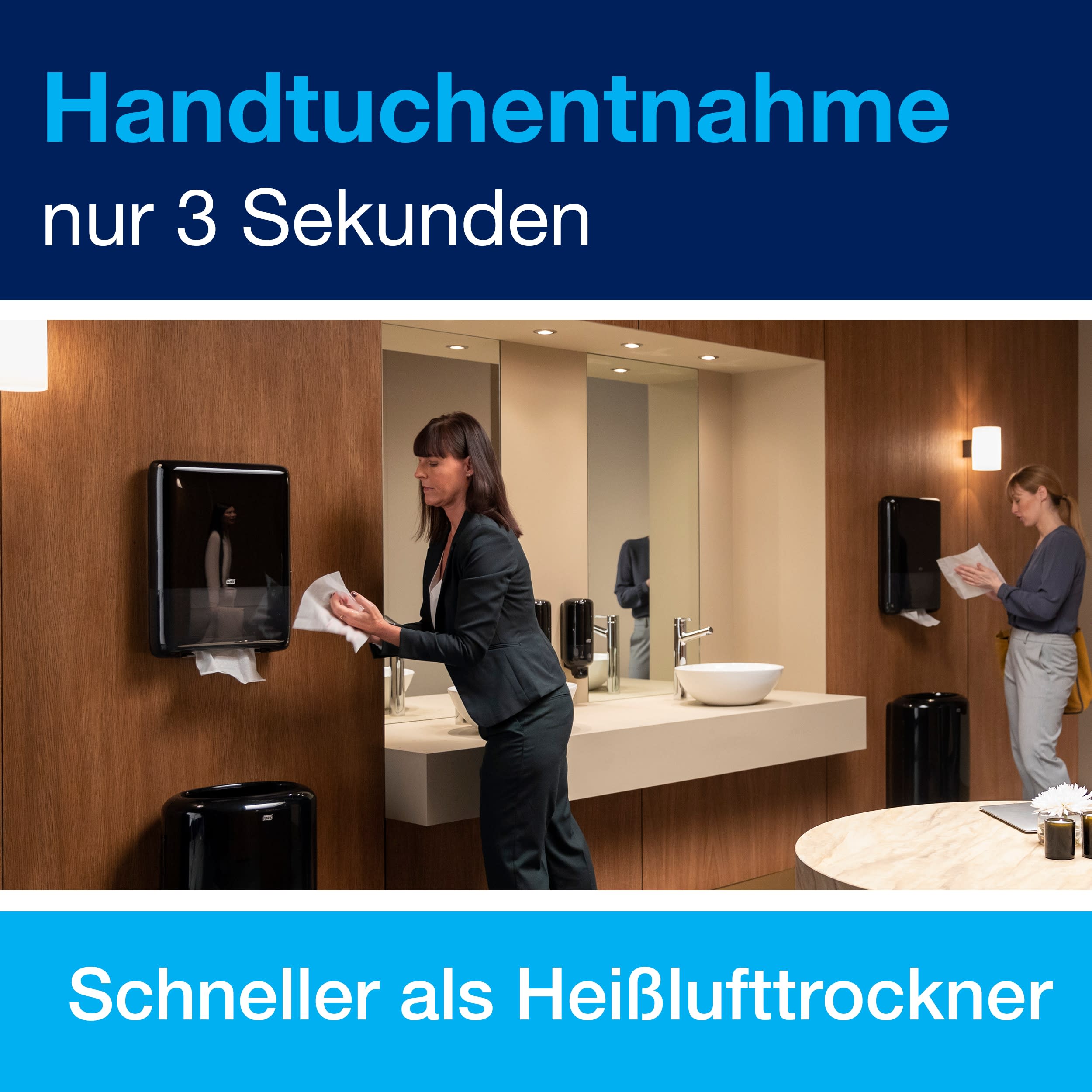 Tork PeakServe® Mini-Spender für Endlos™ Papierhandtücher in Schwarz H5 Hohe Kapazität Elevation-Design 552558