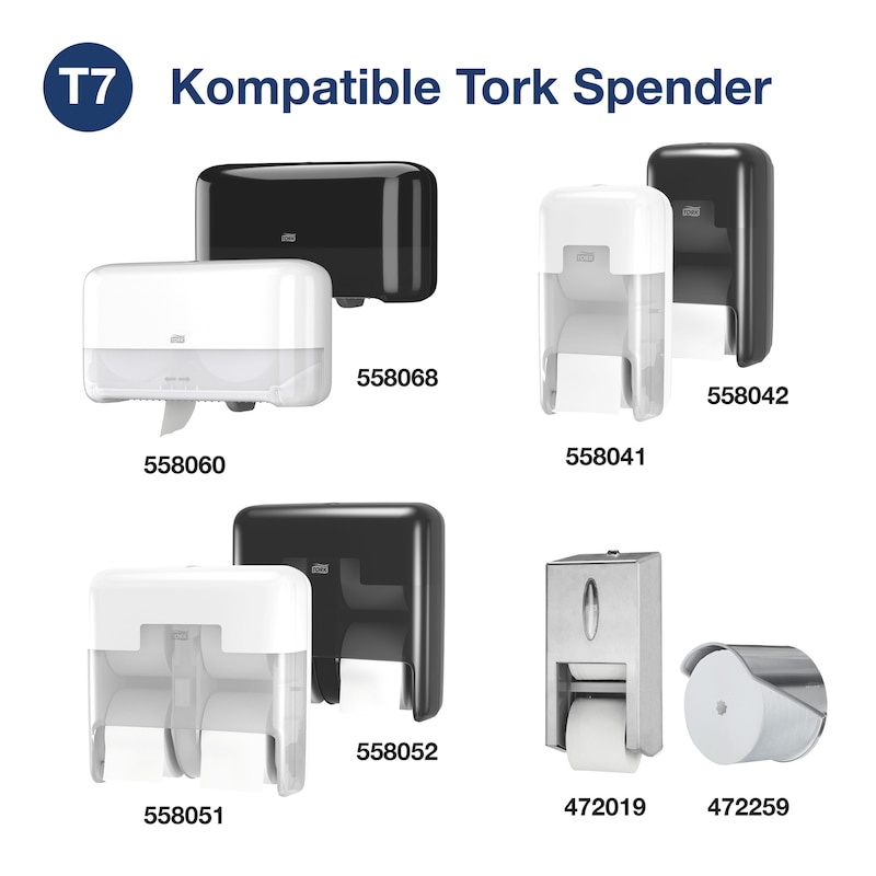 Tork OptiServe® Extra-Weiches Hülsenloses Toilettenpapier T7 3-lag.