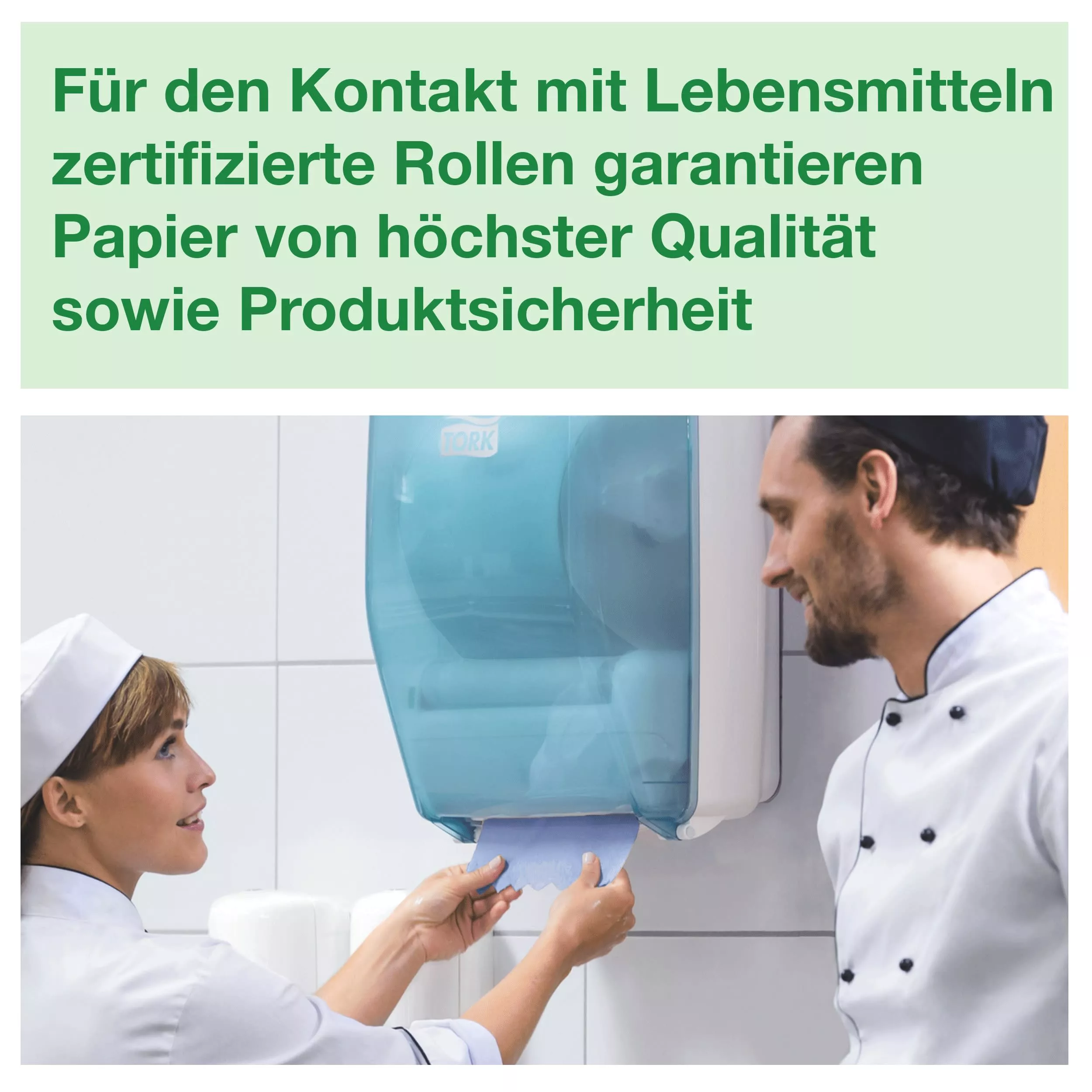 Tork Standard-Papierwischtücher Blau W6, Papierrolle, 6 × 250 m, 130008