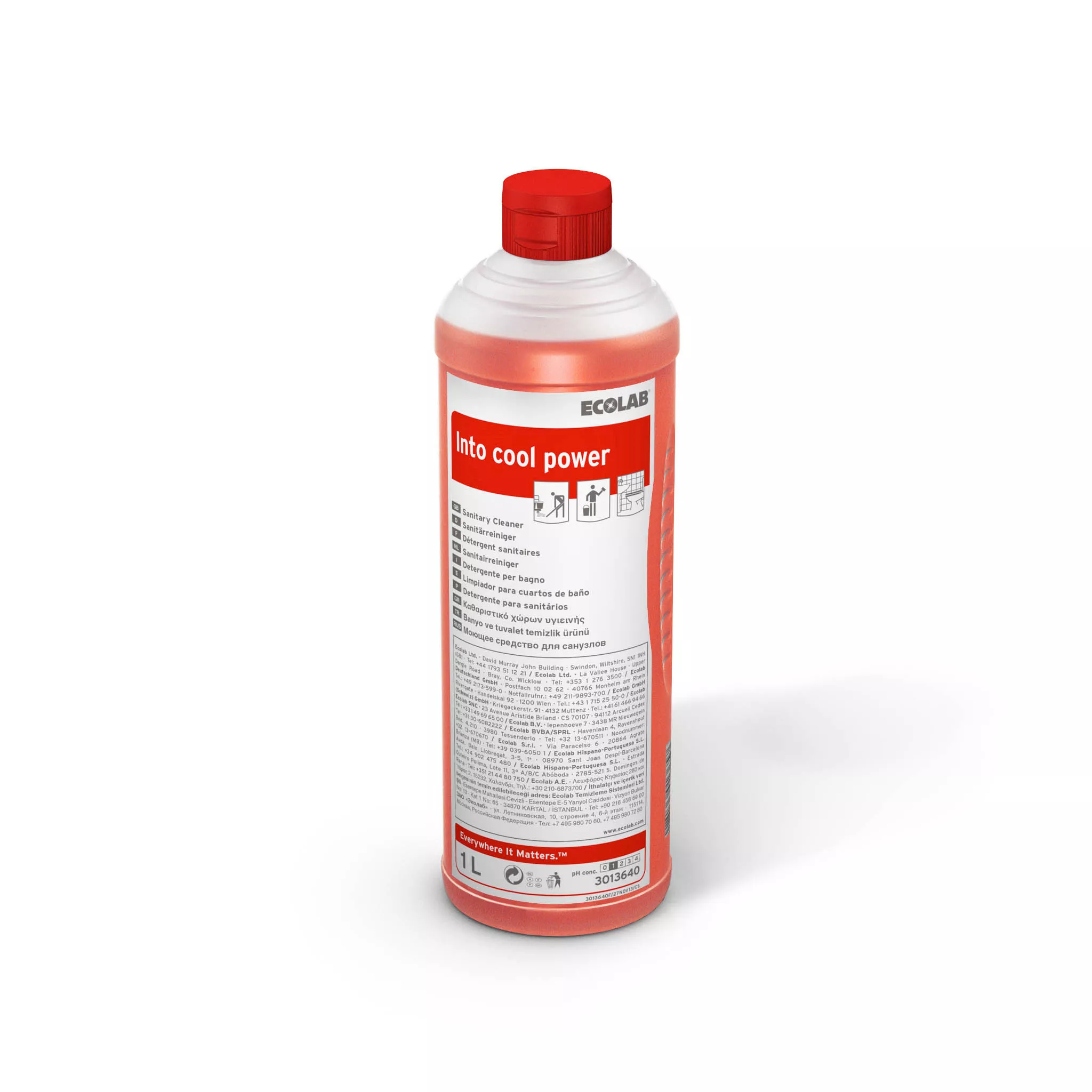 Reinigungsmittel, Sanitärreiniger, Klarweiß, Flaschenform, 1 Liter