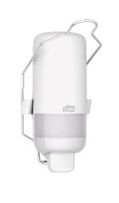 Tork Spender mit Armhebel & hinterer Halterung für Flüssigseife S1 Elevation weiß 560100