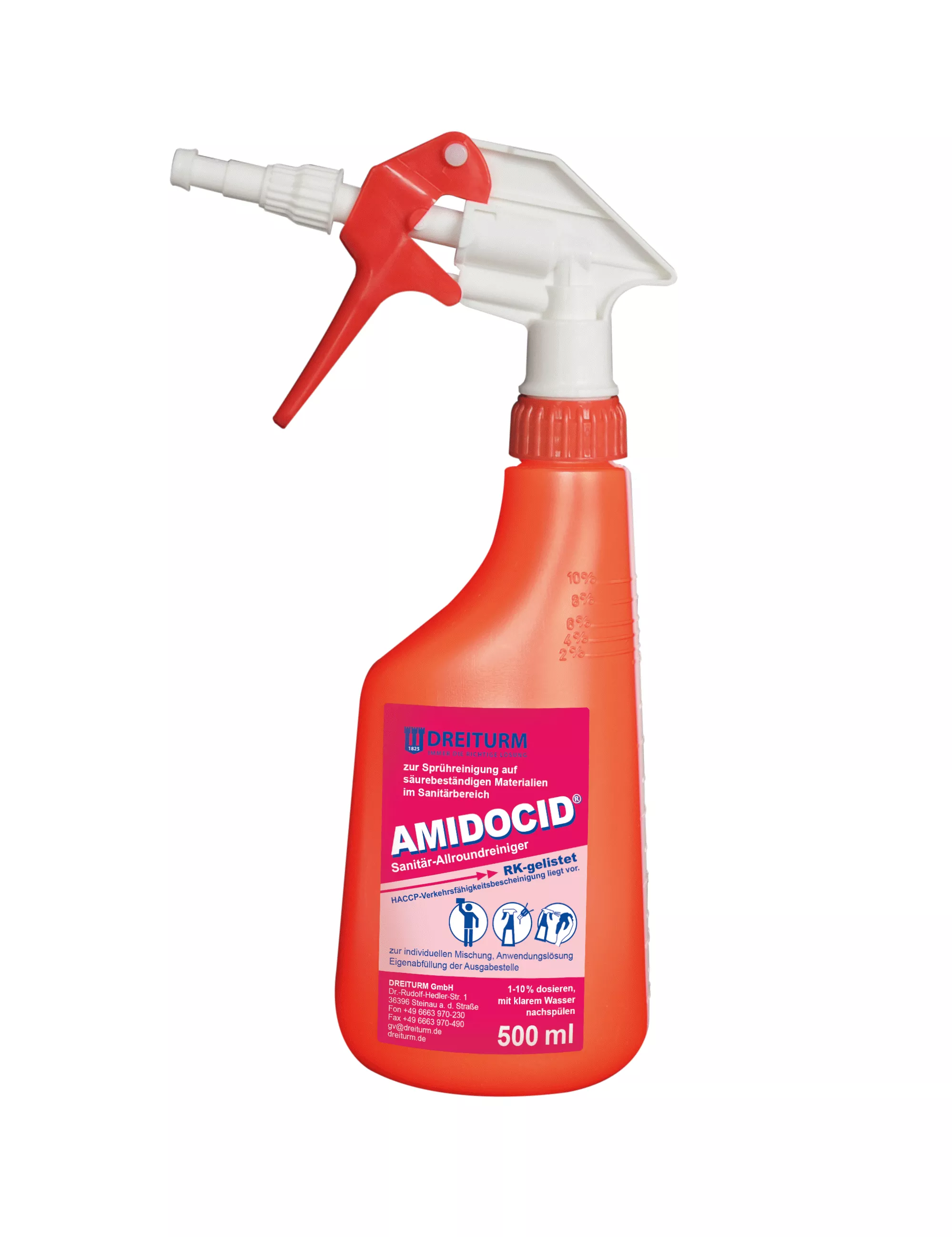 Dreiturm leere Sprühflaschen Amidocid 500ml - 9983