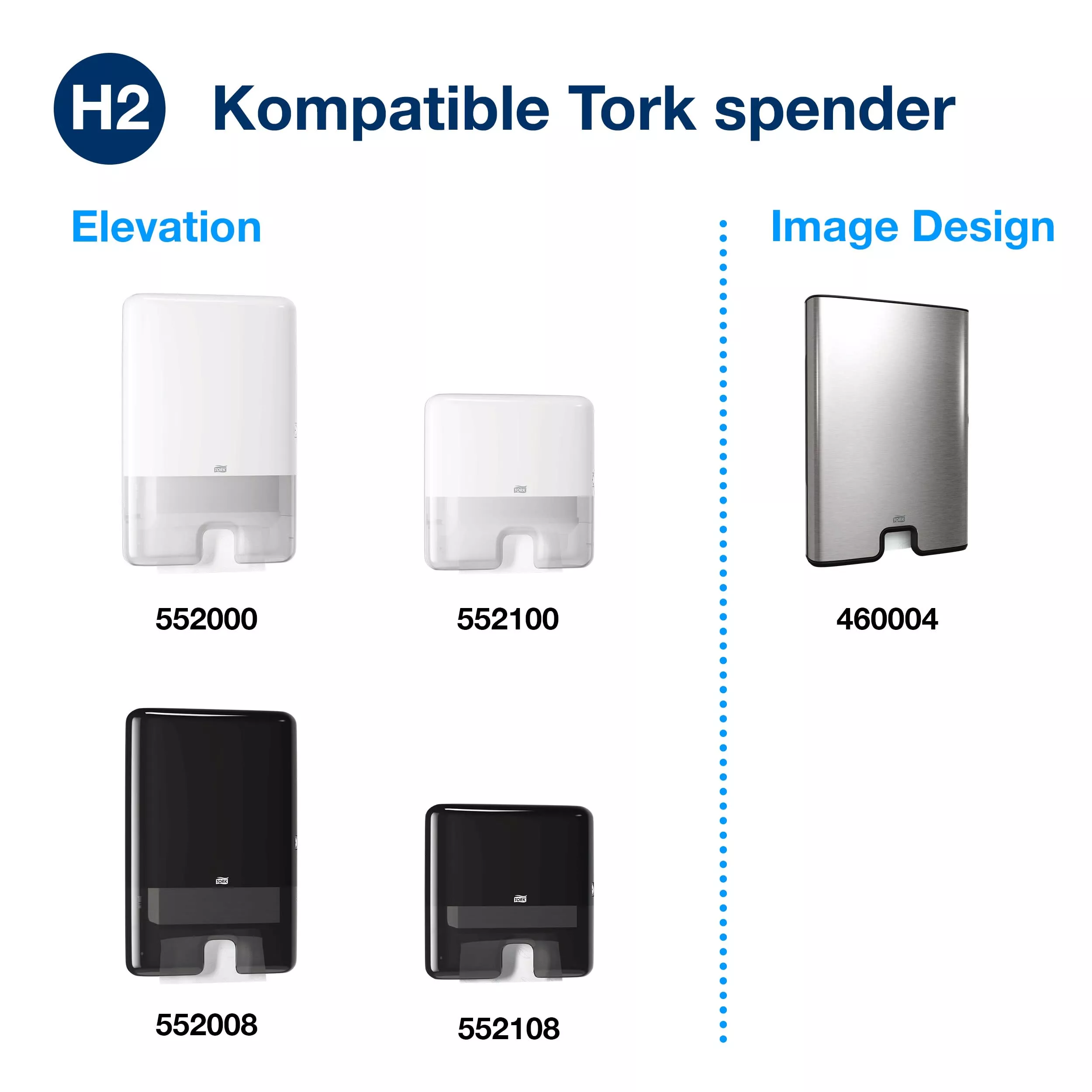 Tork Xpress® komprimierte weiche Multifold-Papierhandtücher Weiß H2, Advanced, 2‑lagig, M‑Falz, groß, 12 × 200 Tücher, 120454