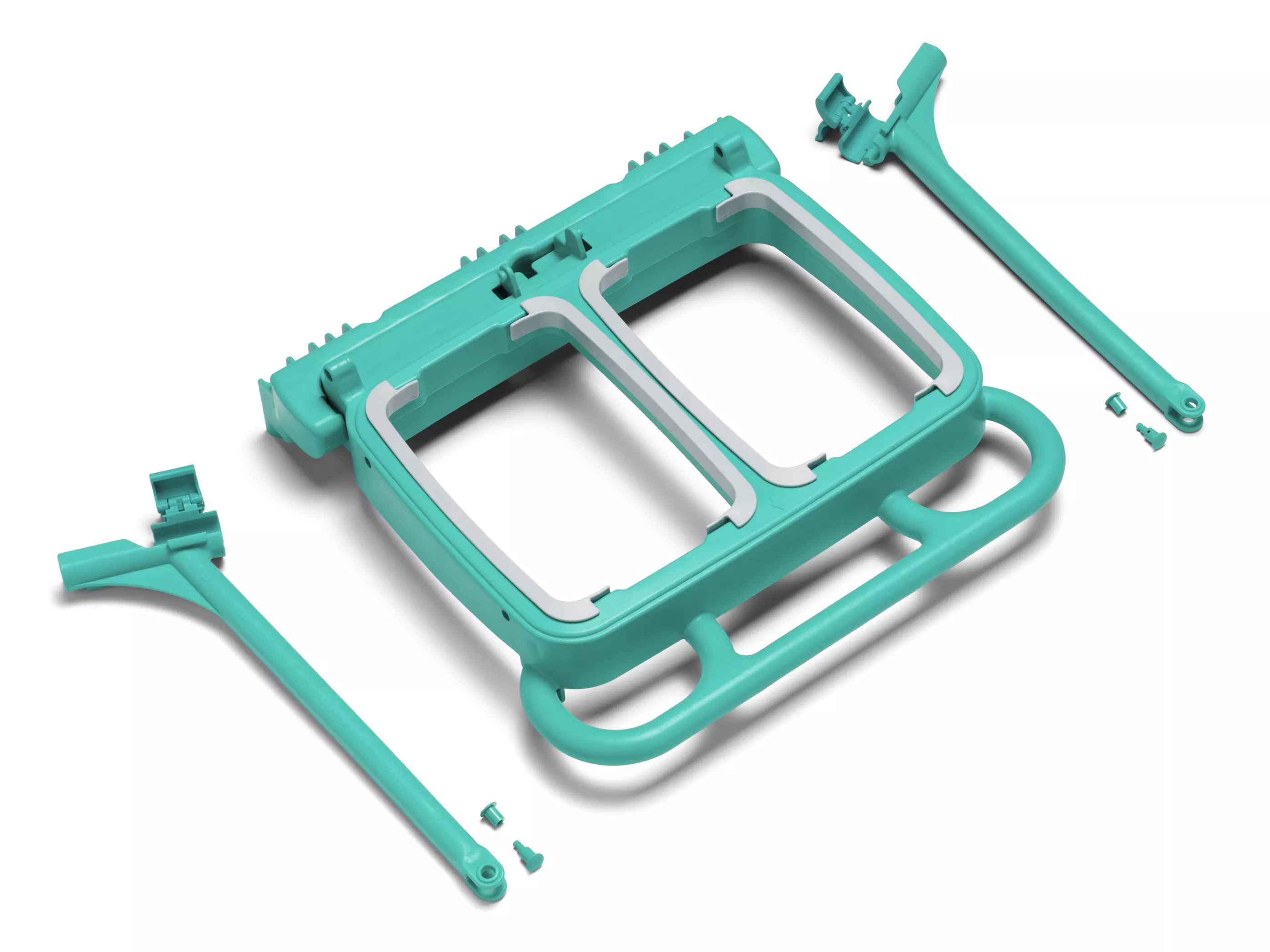 TTS Sackhalter aus Kunststoff – Grün – 2 × 70 Liter