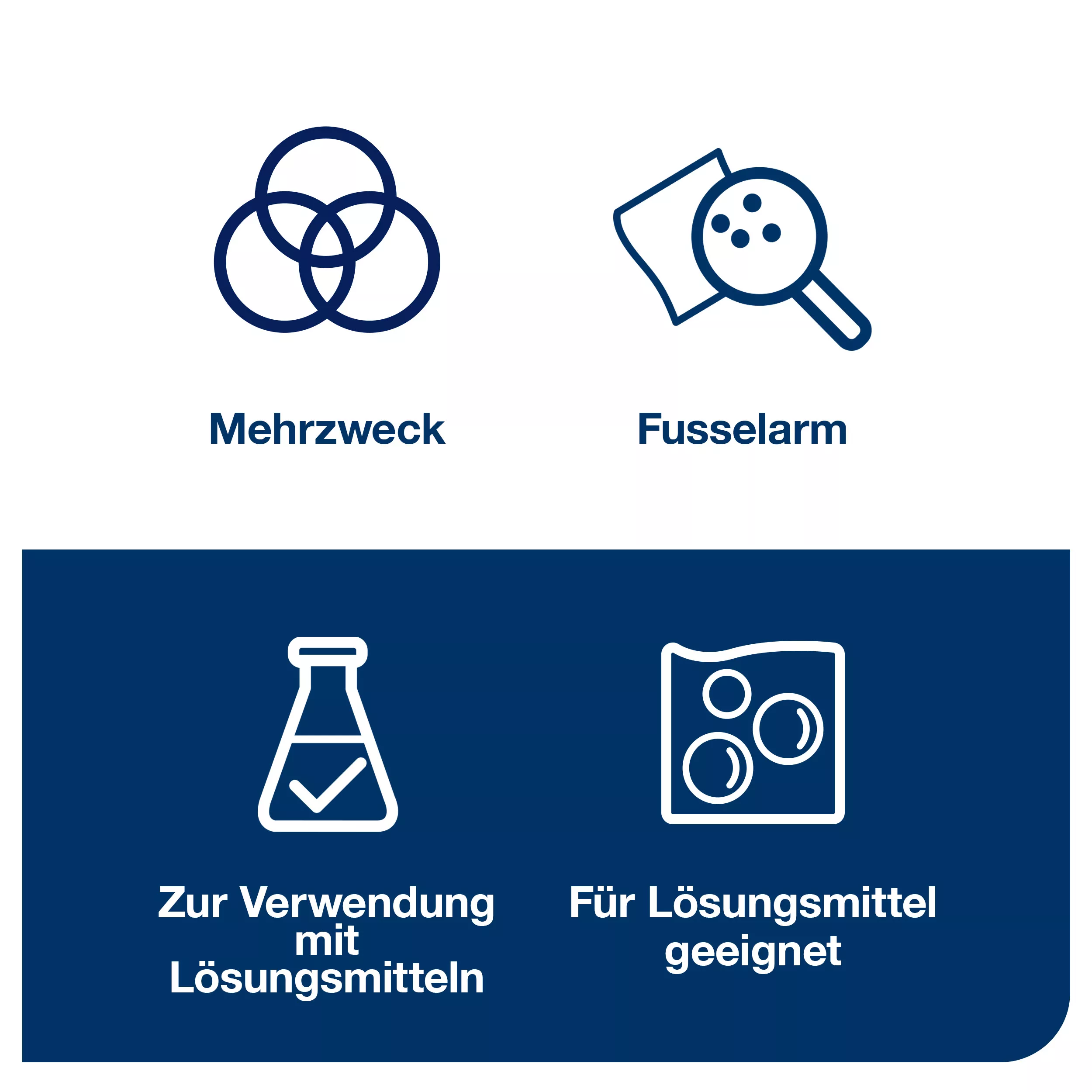 Tork Fusselarme Reinigungstücher W4, 1-lagig, Mehrzweck, 120 Tücher, 190478