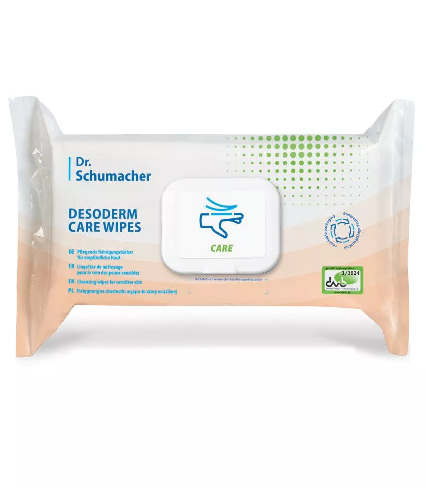 Dr. Schumacher DESODERM Feuchpflegetücher Care Wipes – 1 Packung = 80 Tücher
