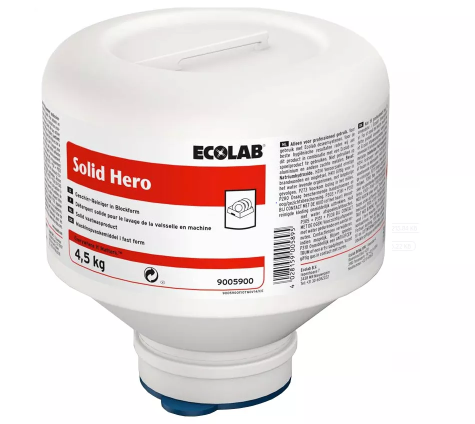 Ecolab Solid Hero ( 1 Karton = 4 Stück à 4,5kg )