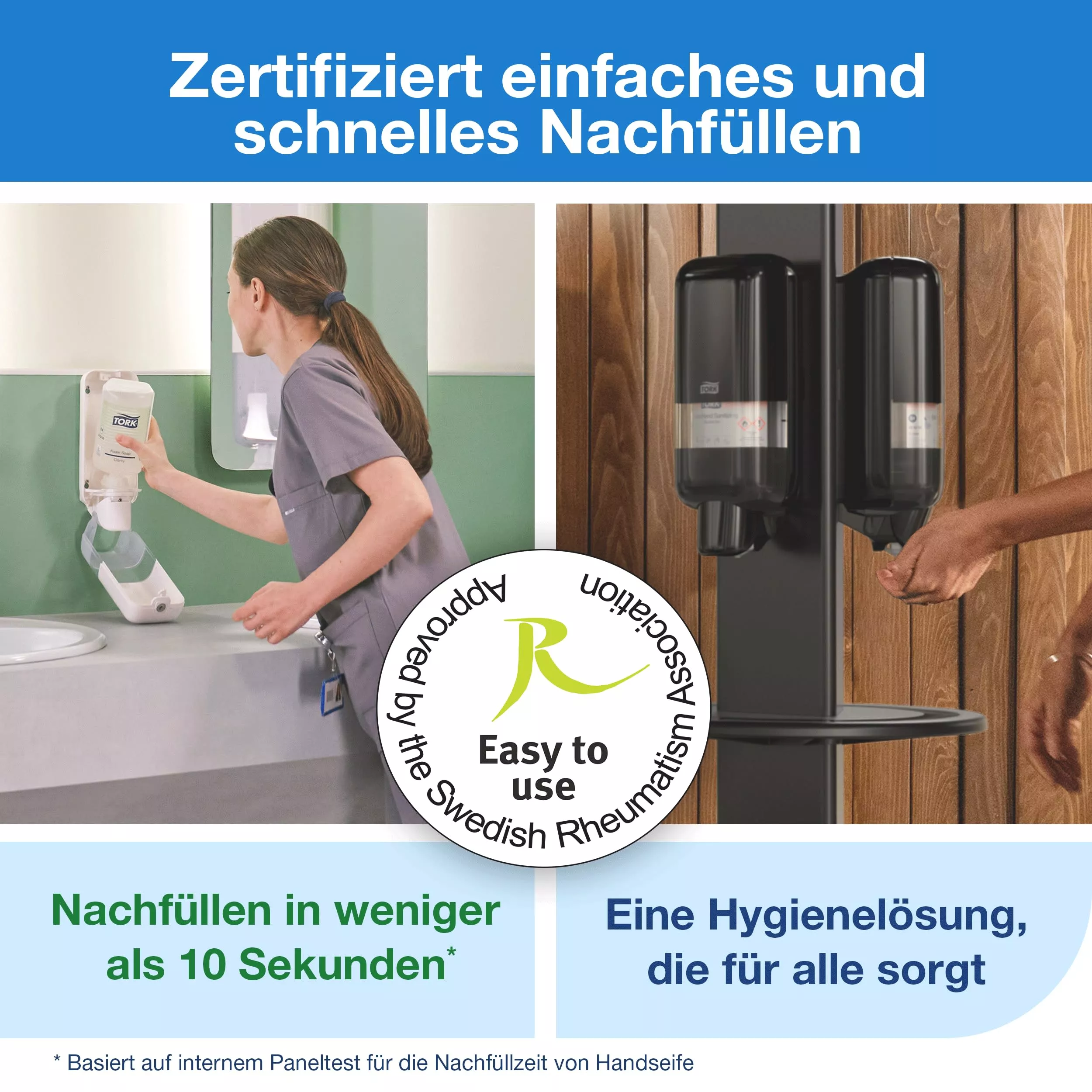 Tork reine Schaumseife, nachhaltige Formel, 6 × 1.000 ml, 520201