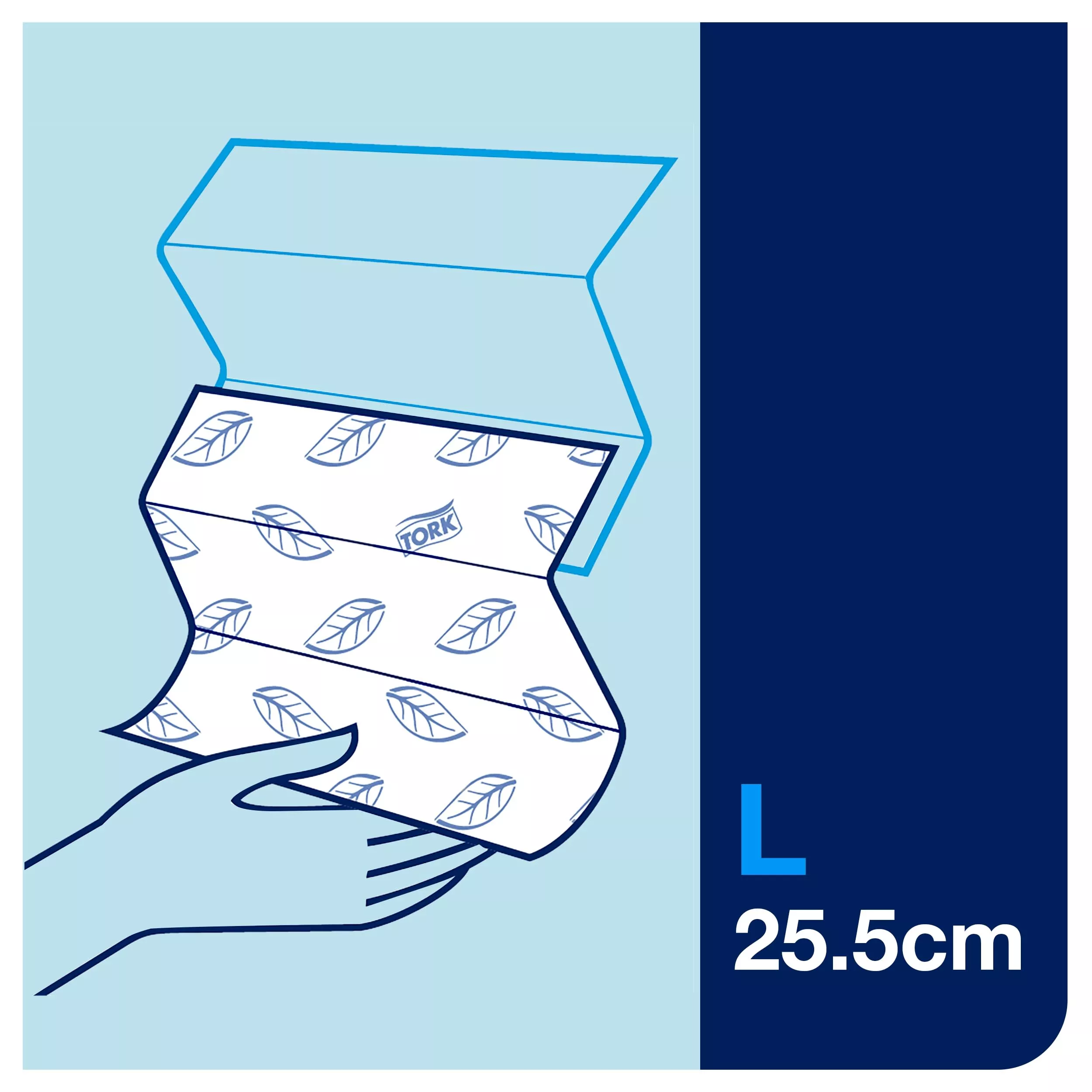 Tork Xpress® weiche Multifold-Handtücher Weiß H2, Advanced-Qualität, 2-lagig, Zickzackfalz, saugfähig, 21 × 180 Tücher, 120398