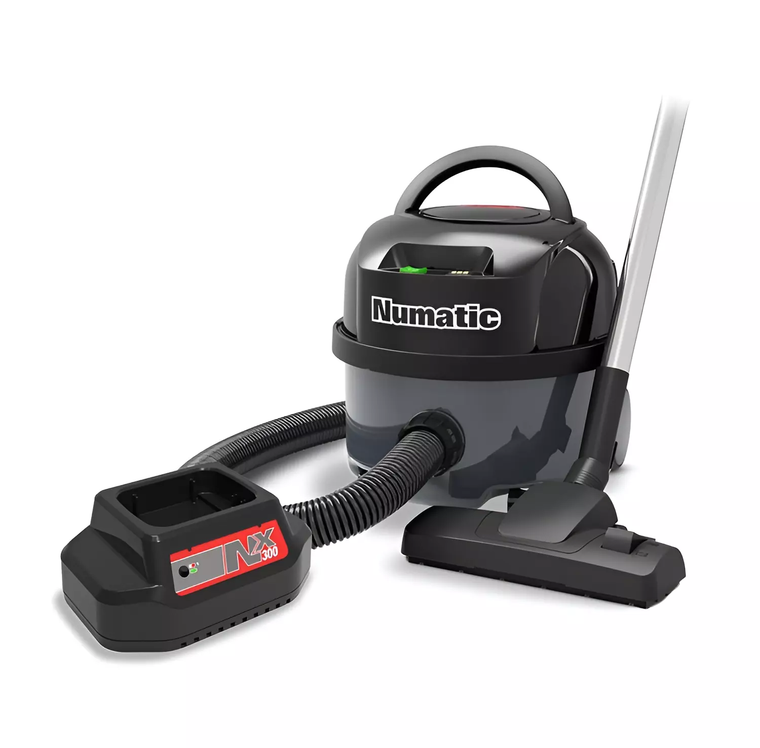 Numatic NBV190NX/0 Batterie-Kesselsauger mit Ladegerät, inkl. Zubehörset AS56 (2.2P) (ohne AKKU)