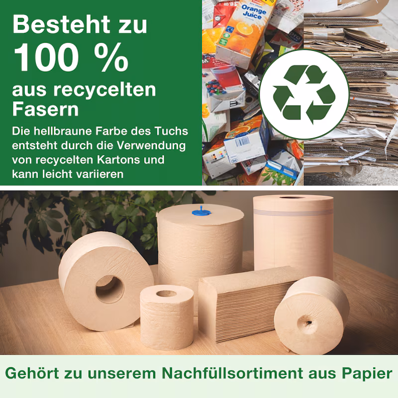 Tork Mini Jumbo Toilettenpapier T2 Advanced 2-lagig Natur 12x170 m