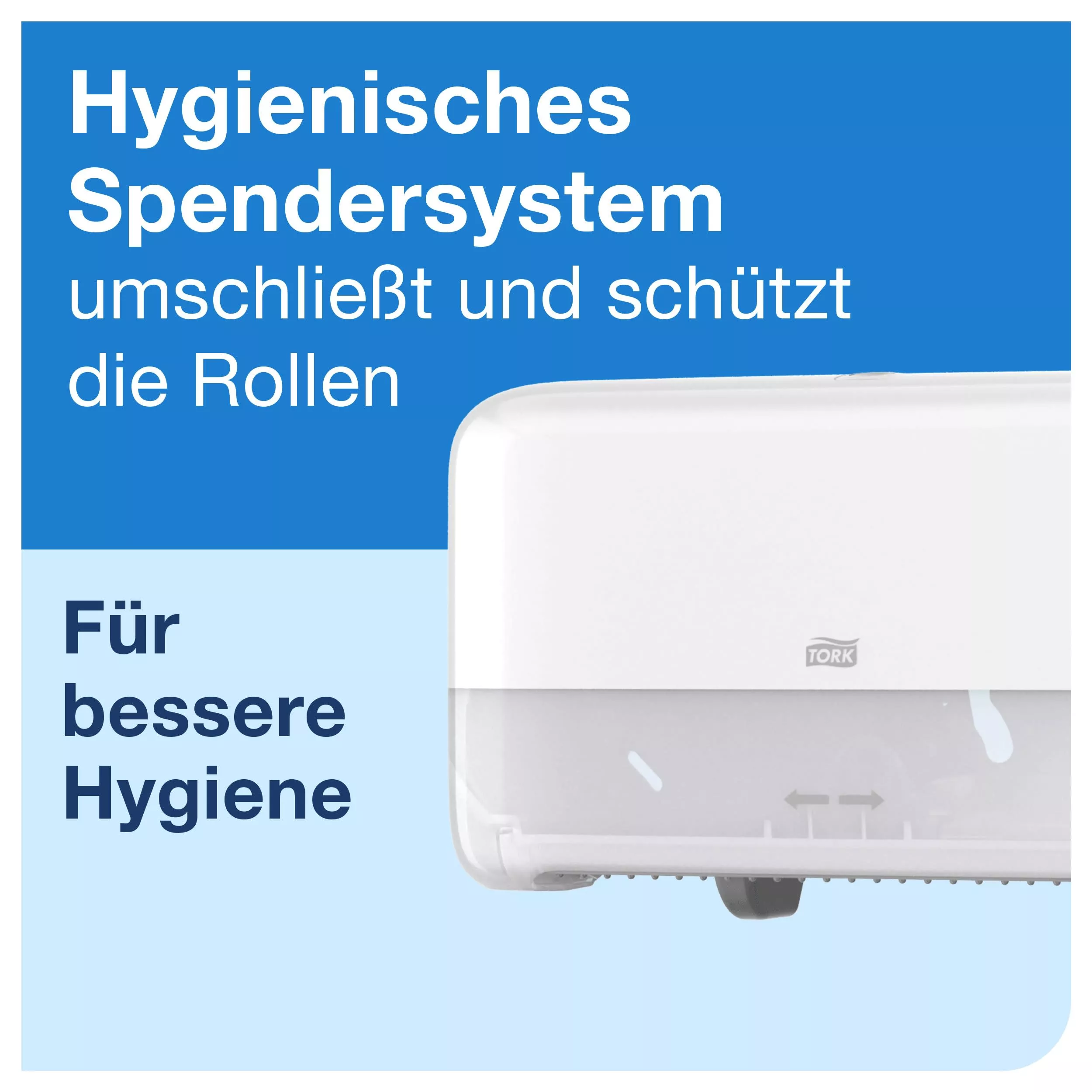 Tork OptiServe® Einzelrollenspender für Hülsenloses Toilettenpapier Edelstahl T7, robuster Toilettenpapierspender, 472259