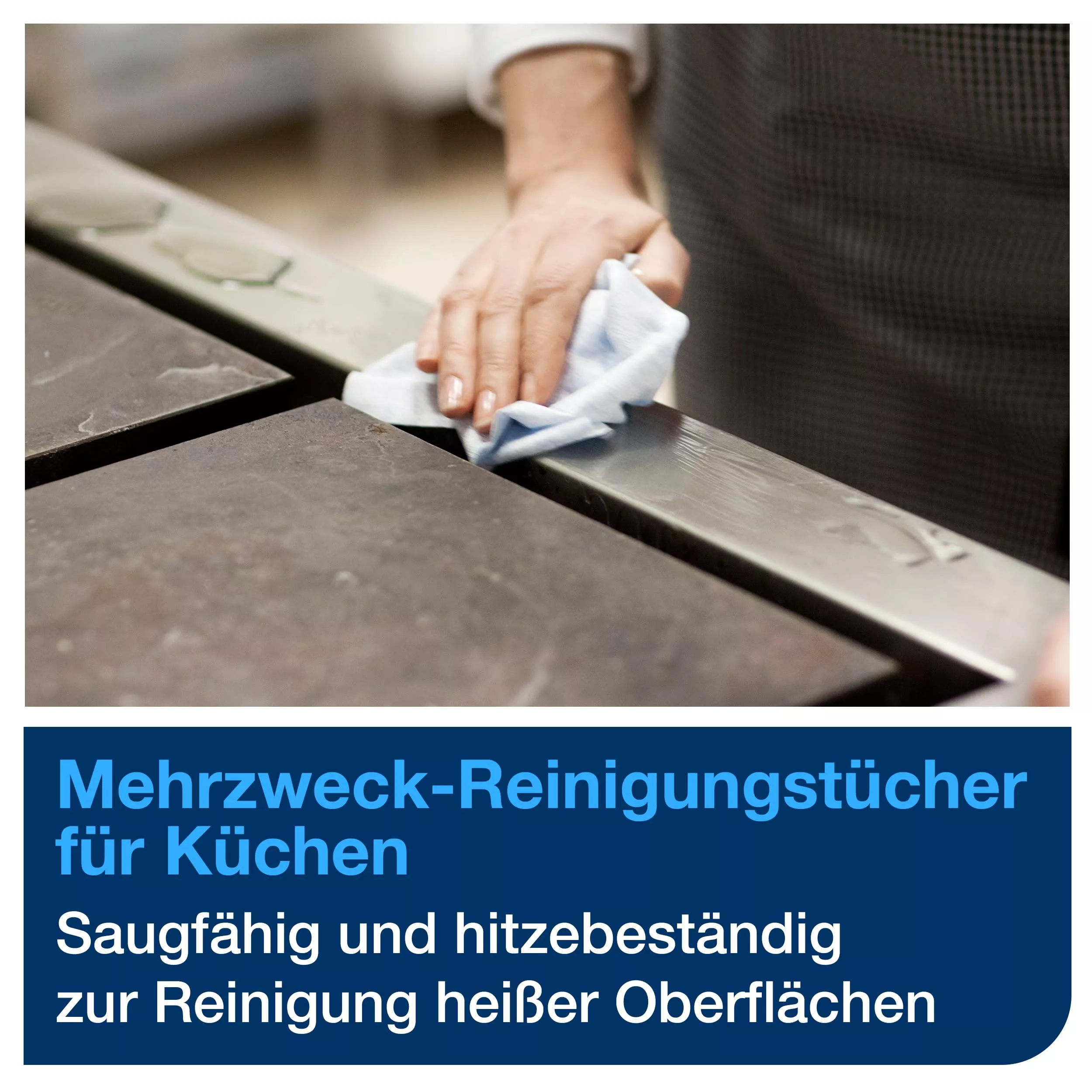 Tork Küchen Reinigungstücher Weiß W4, extrem saugfähig, 4 × 75 Tücher, 473179