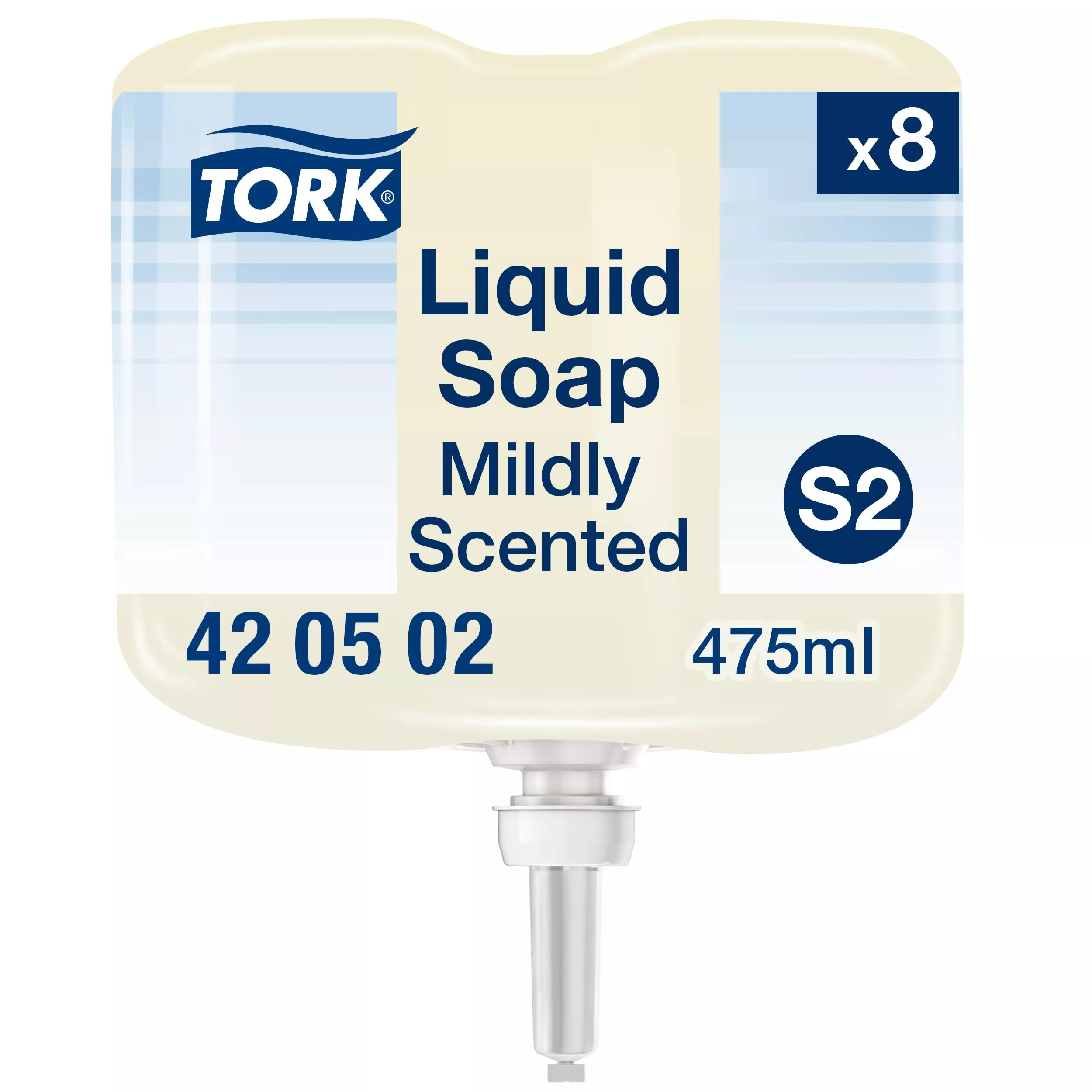 Tork Mild Duftende Hand Mini Flüssigseife S2, frischer Duft, 8 × 475 ml, 420502