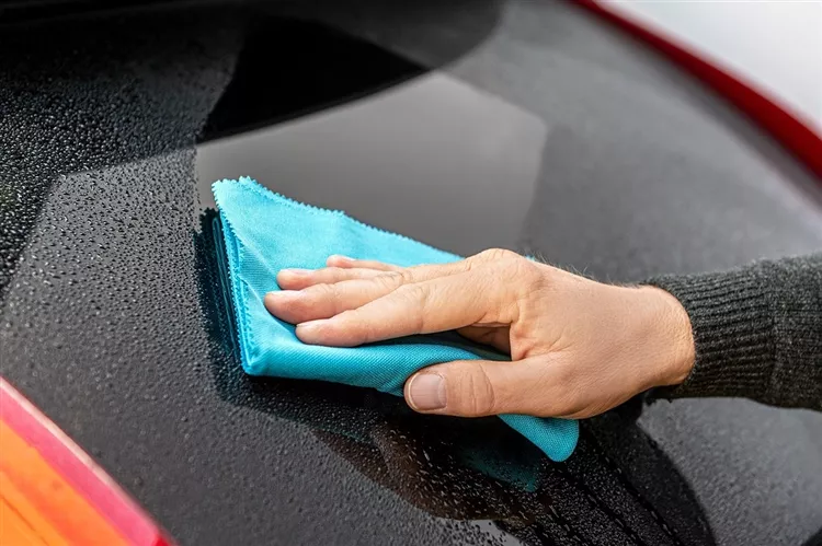 Mega Clean Mikrofaser Gläsertuch 50x70 cm, blau