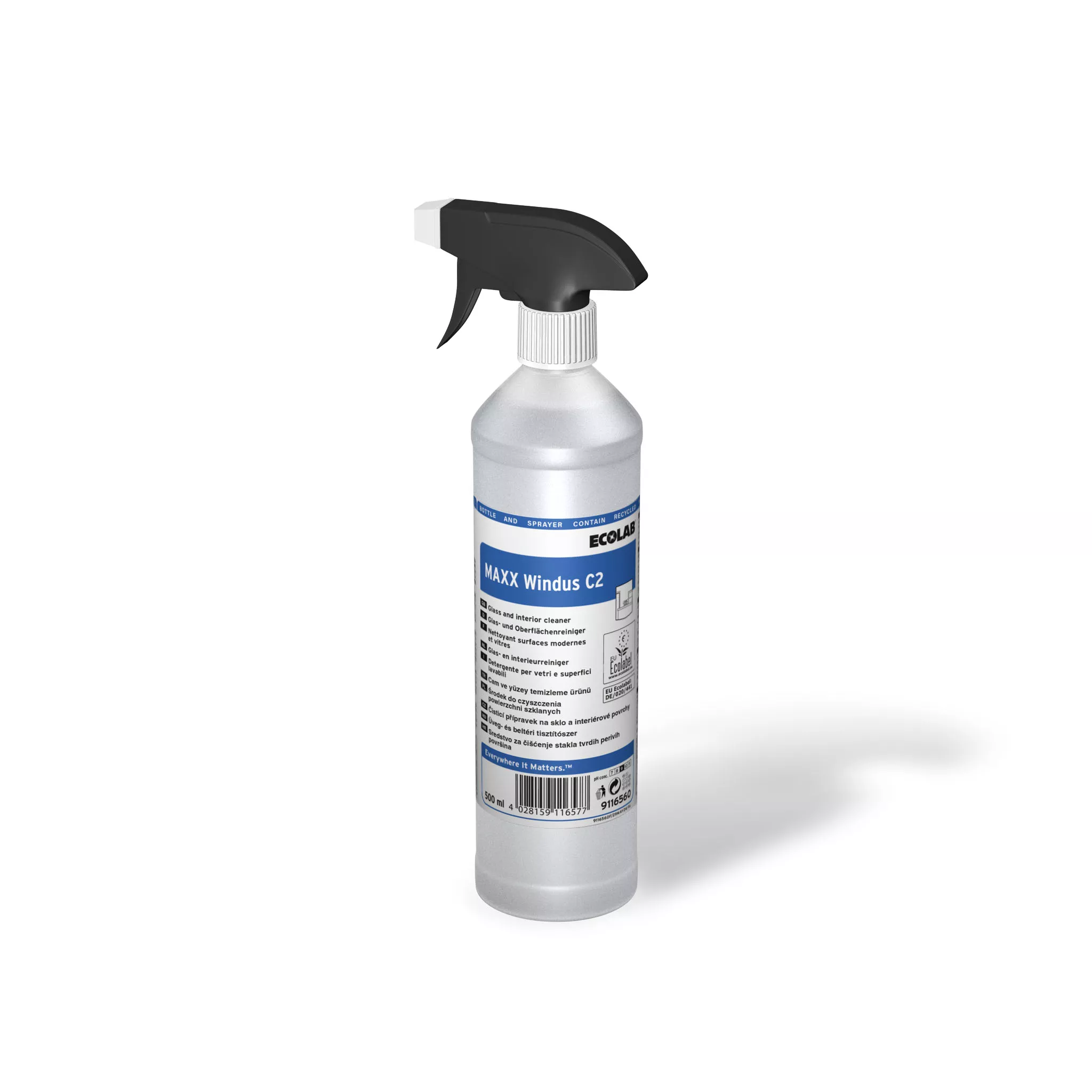 Sprühflasche, Reinigungsmittel, Glasreiniger, Klarer Flakon, 50 ml