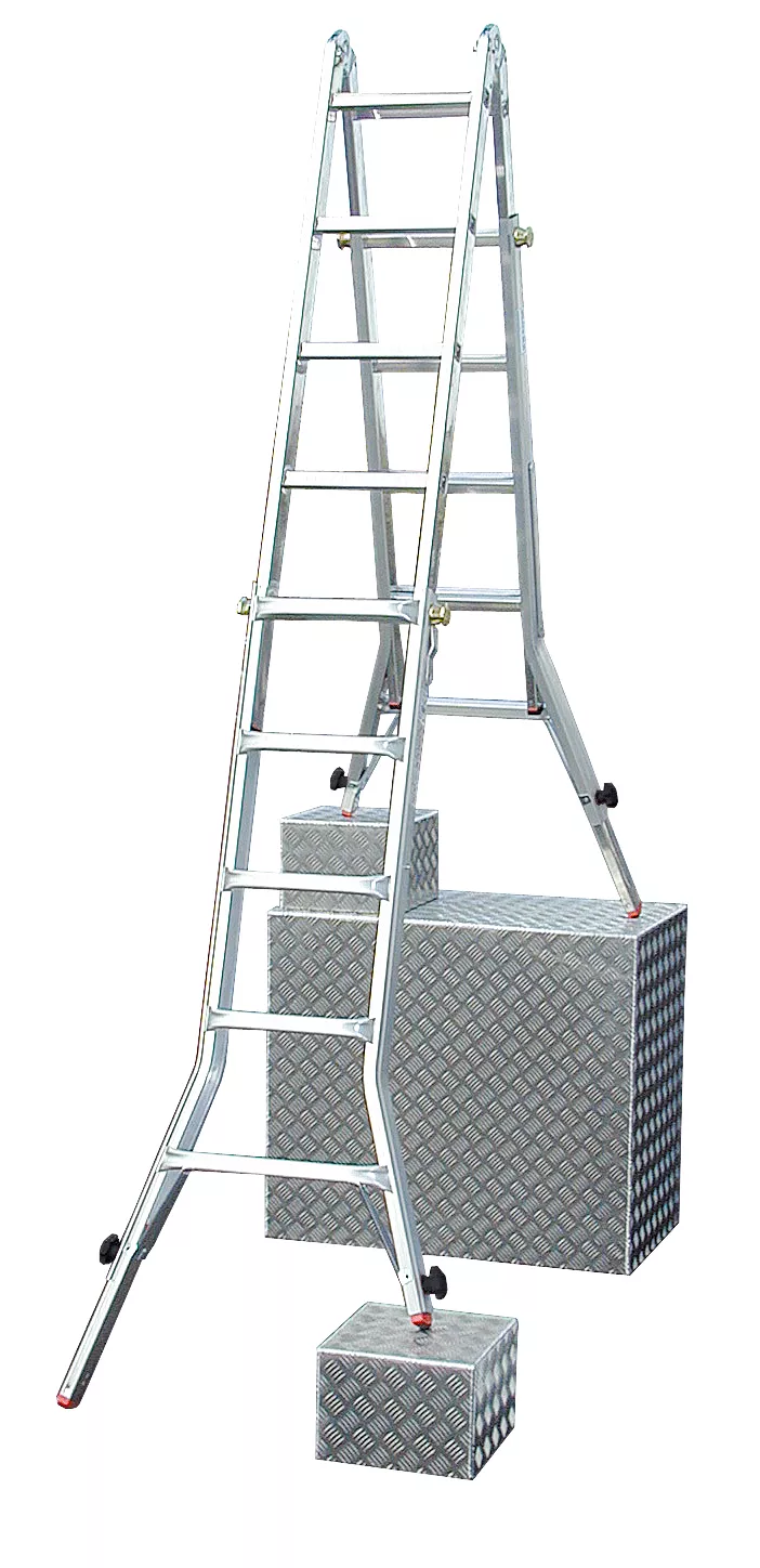 Krause „TELEVARIO“ SPROSSEN-GELENK-TELESKOPLEITER MIT 4 HV 4x5 SPROSSEN