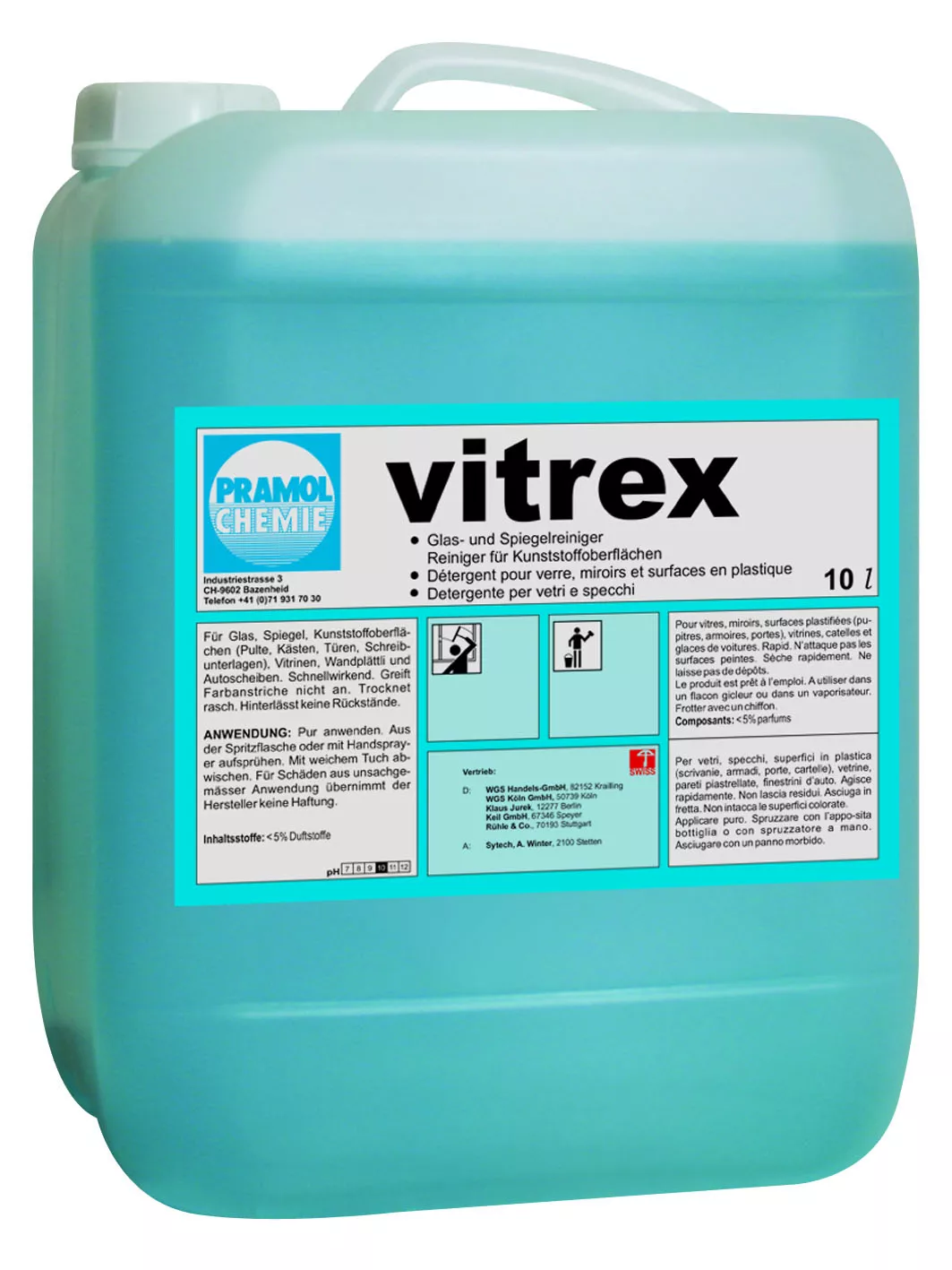 Glasreiniger, Spiegelreiniger, 10l, Flasche, Chemieprodukt
