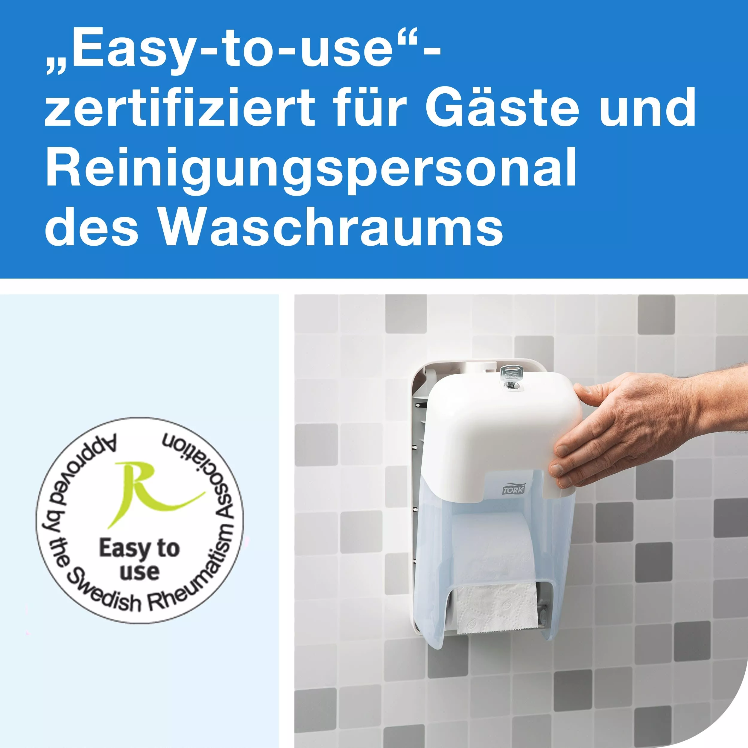Tork OptiServe® Spender für hülsenloses Toilettenpapier weiß T7