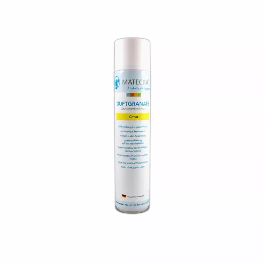 Geruchsver hind er, Duftgranate, Raumduft, Luftspray, Citrus