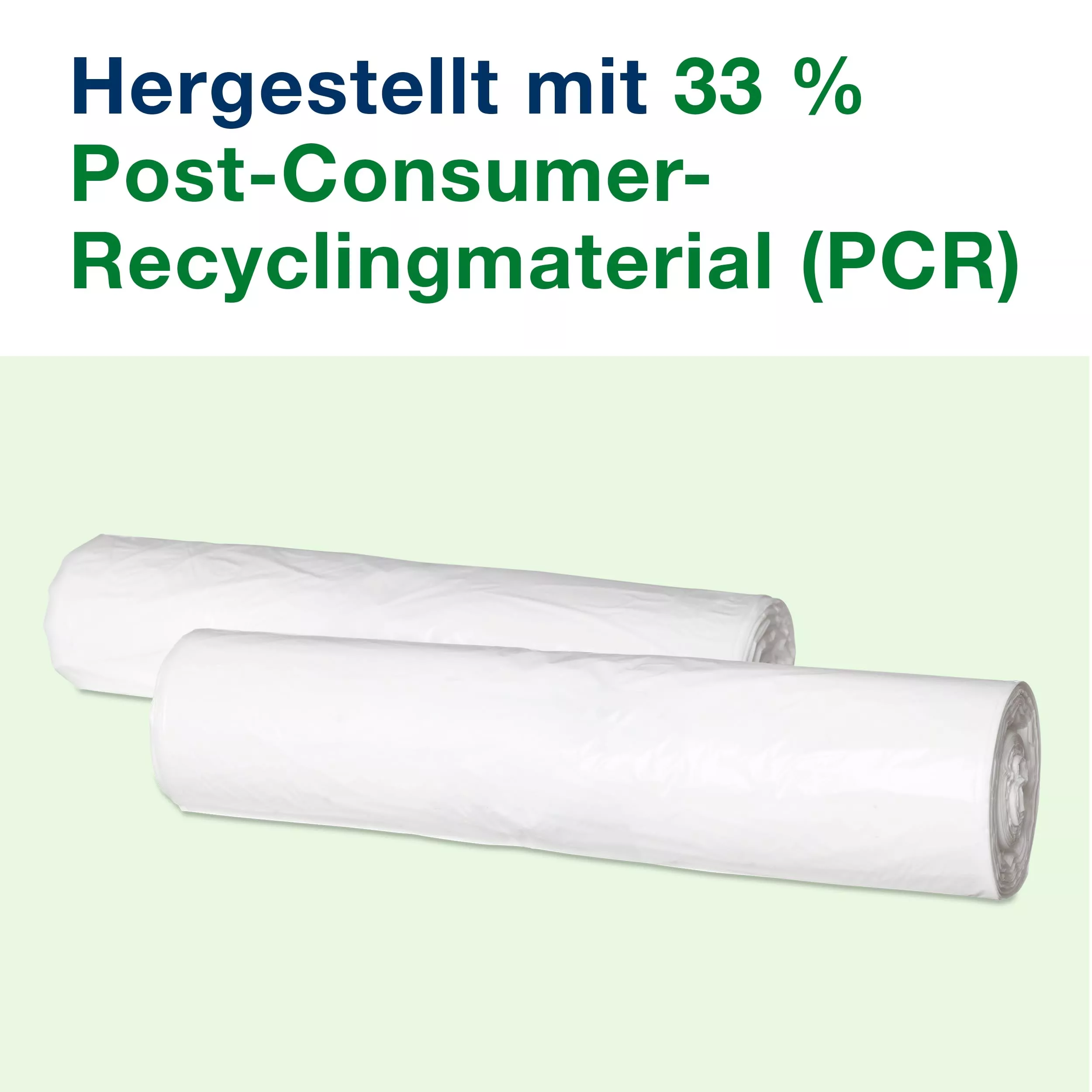 Tork 20 l Abfallsäcke Weiß B2, zu 33 % aus Recycling-Material, 10 × 100 Beutel, 204020