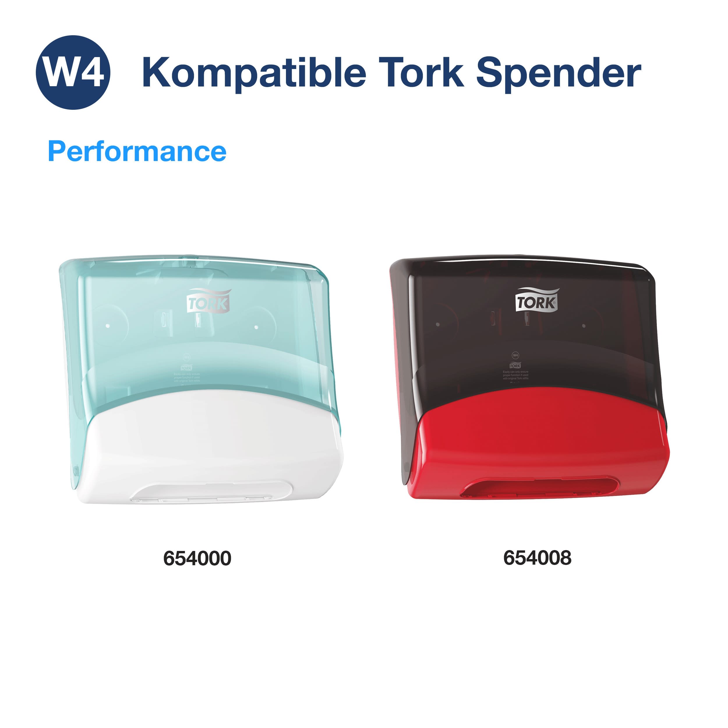Tork Extra Starke Industrie Reinigungstücher Weiß W4, Mehrzweck, 4 × 60 Tücher, 570479
