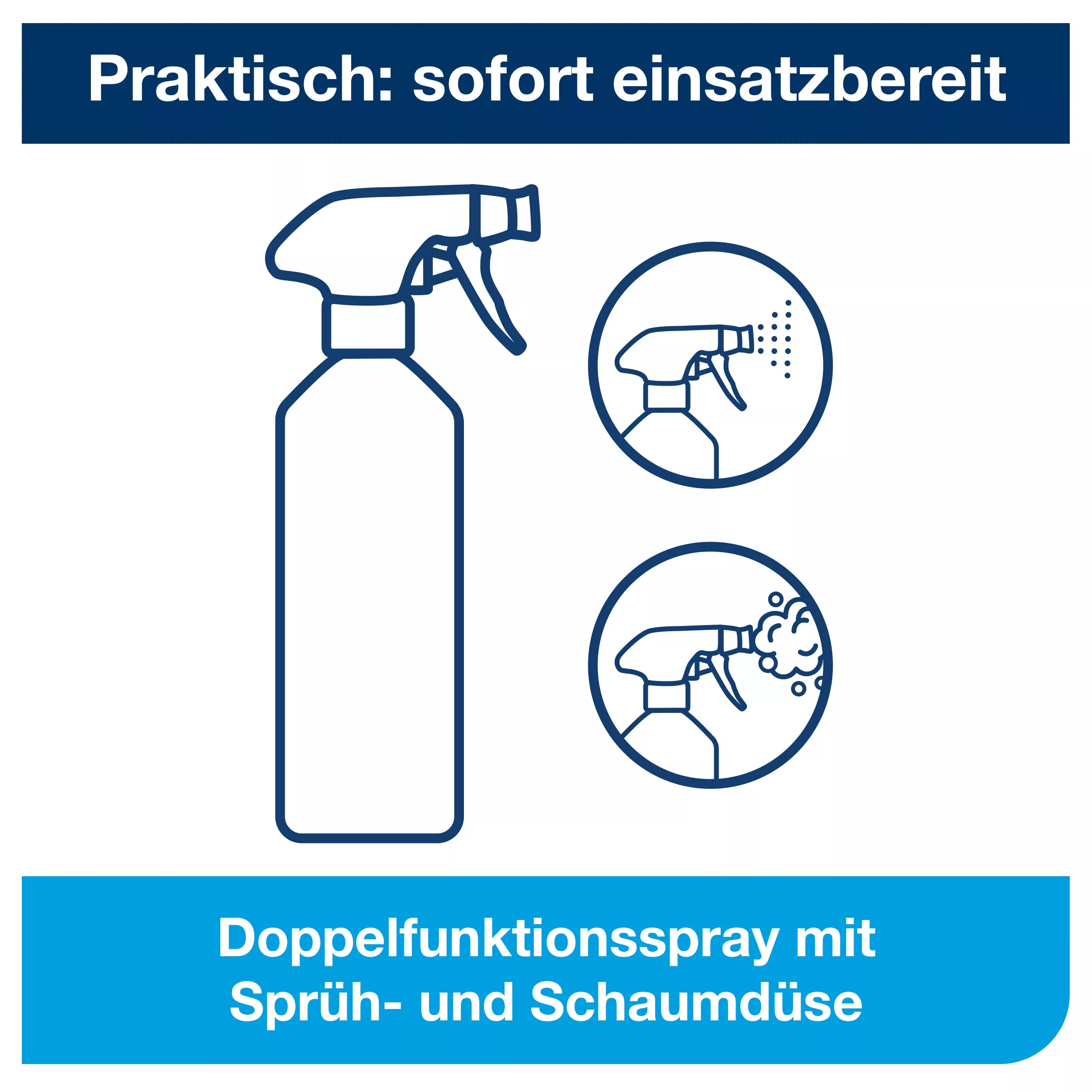Tork Flächendesinfektionsspray, biologisch abbaubare Formel, 6 × 500 ml Flaschen, 193610