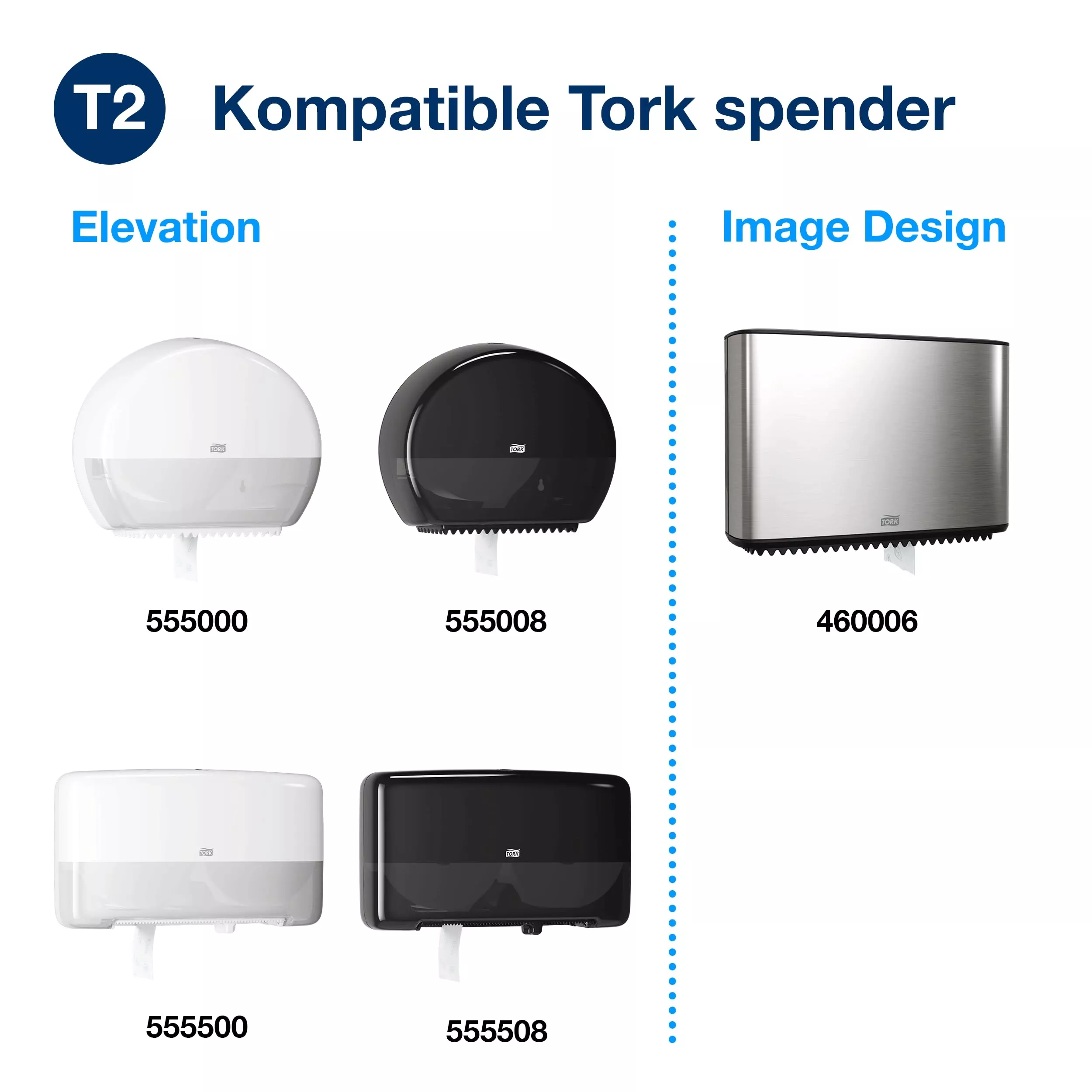 Tork extra weiches Mini Jumbo Toilettenpapier Weiß T2, Premium, 3-lagig, 12 × 120 Meter, 110255