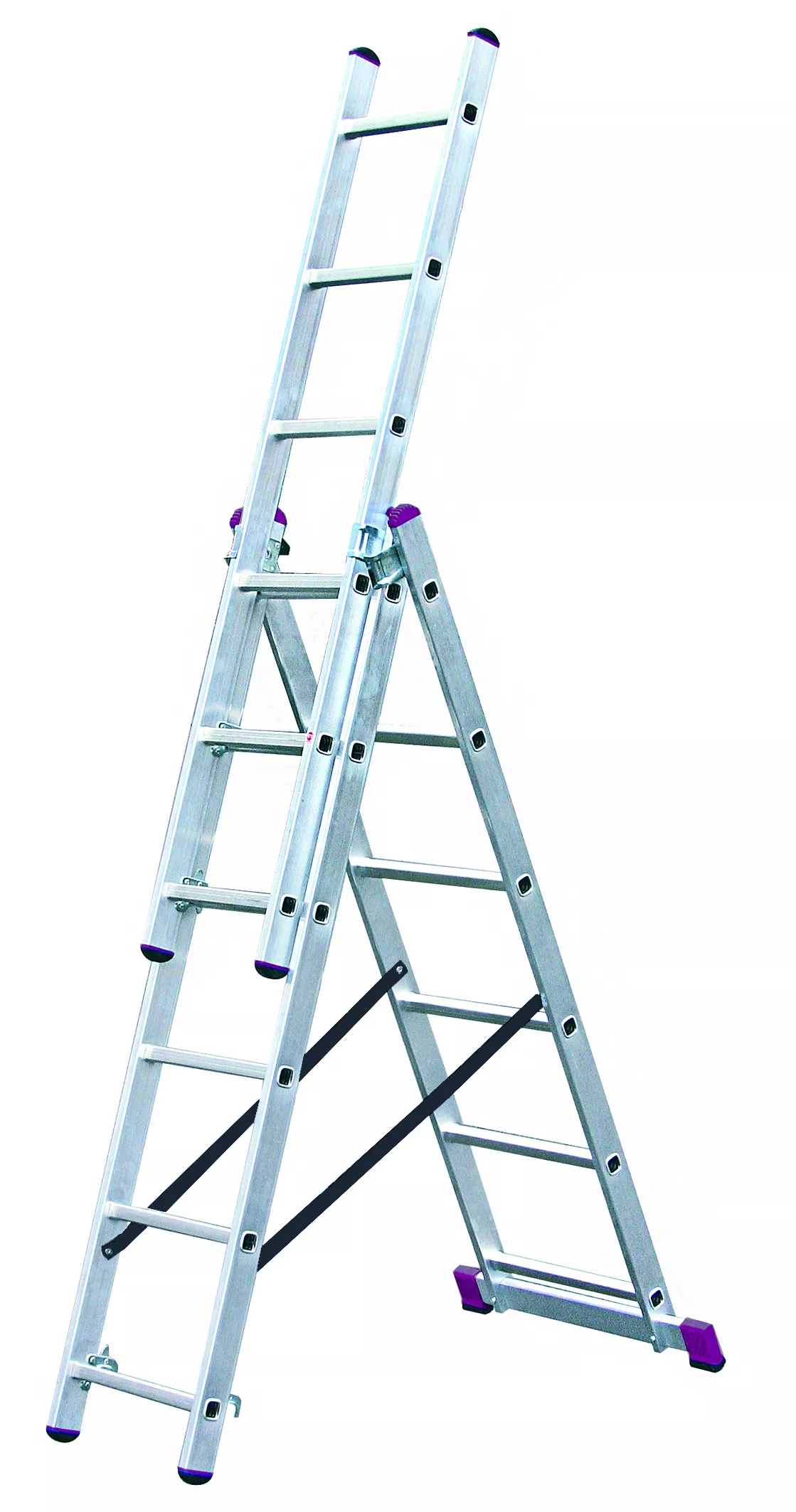 Krause Corda Vielzweck-Leiter 3x6 Sprossen mit Treppenversion - 033369