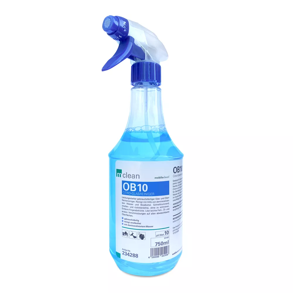 Glasreiniger, Spray, OB10, blau, 750ml