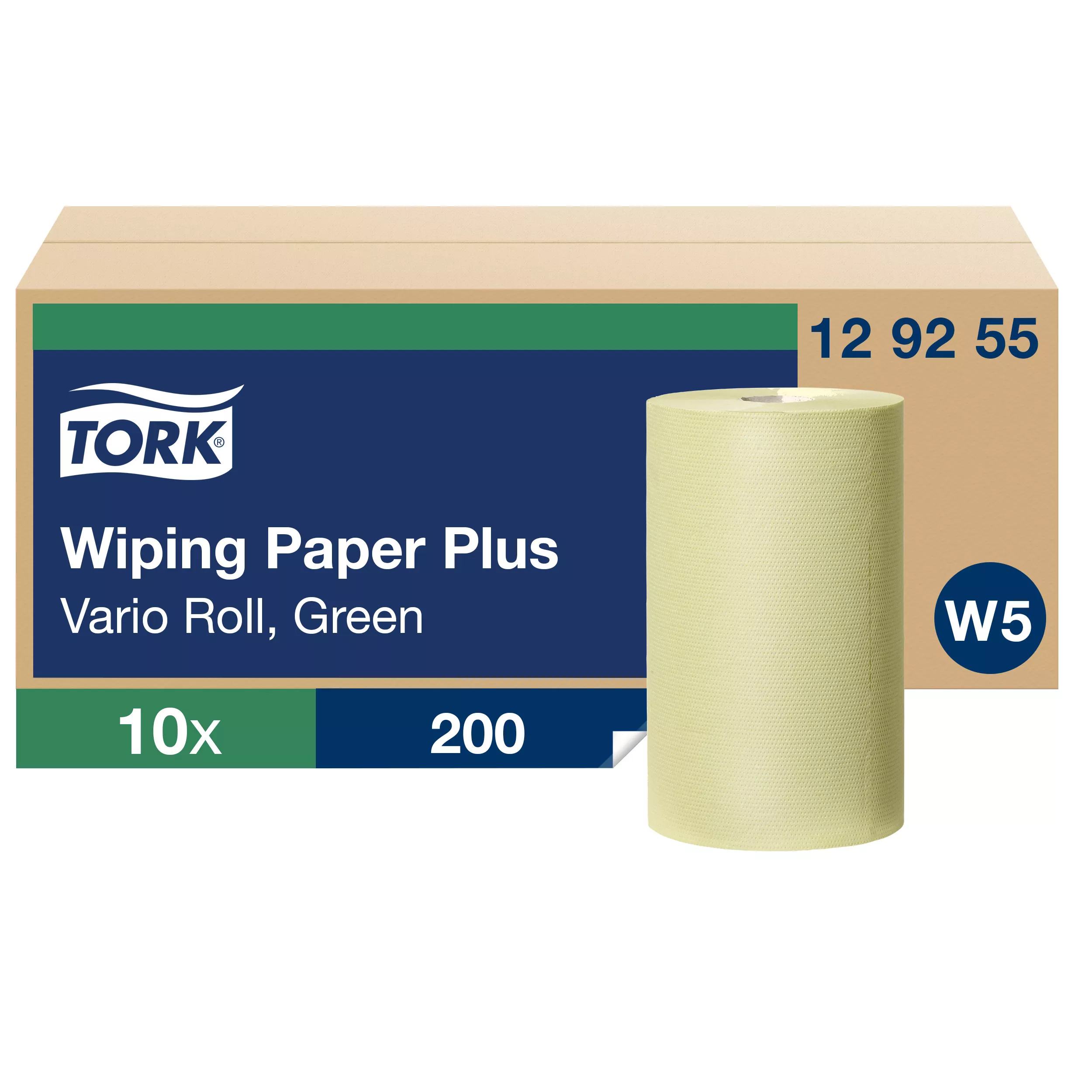 Tork Starke Mehrzweck-Papierwischtücher Grün W5, Saugfähig, 10 × 200 Blatt, 129255