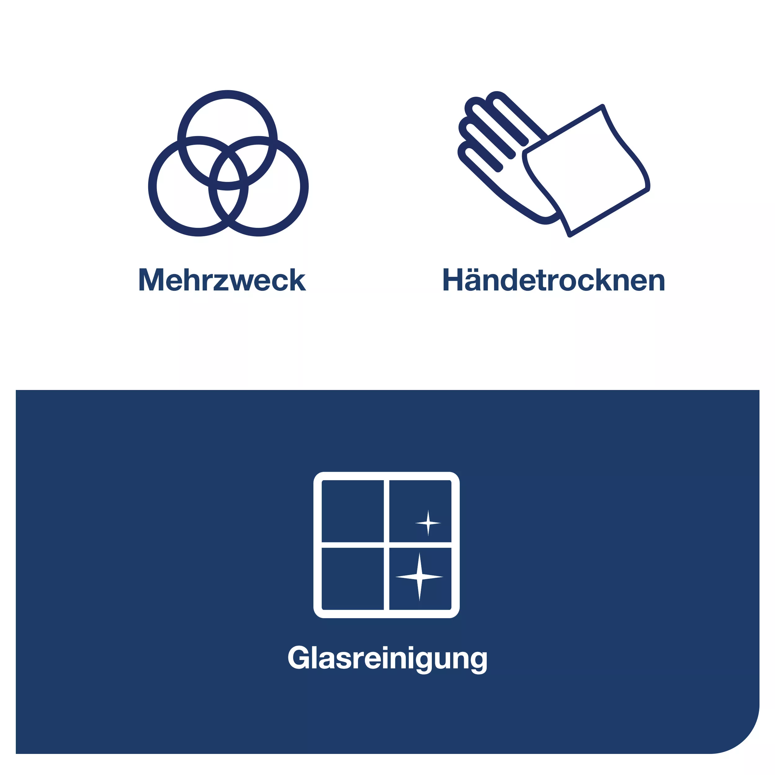 Tork Starke Mehrzweck-Papierwischtücher Blau M2, Innenabrollung, 6 × 450 Blatt, 128207