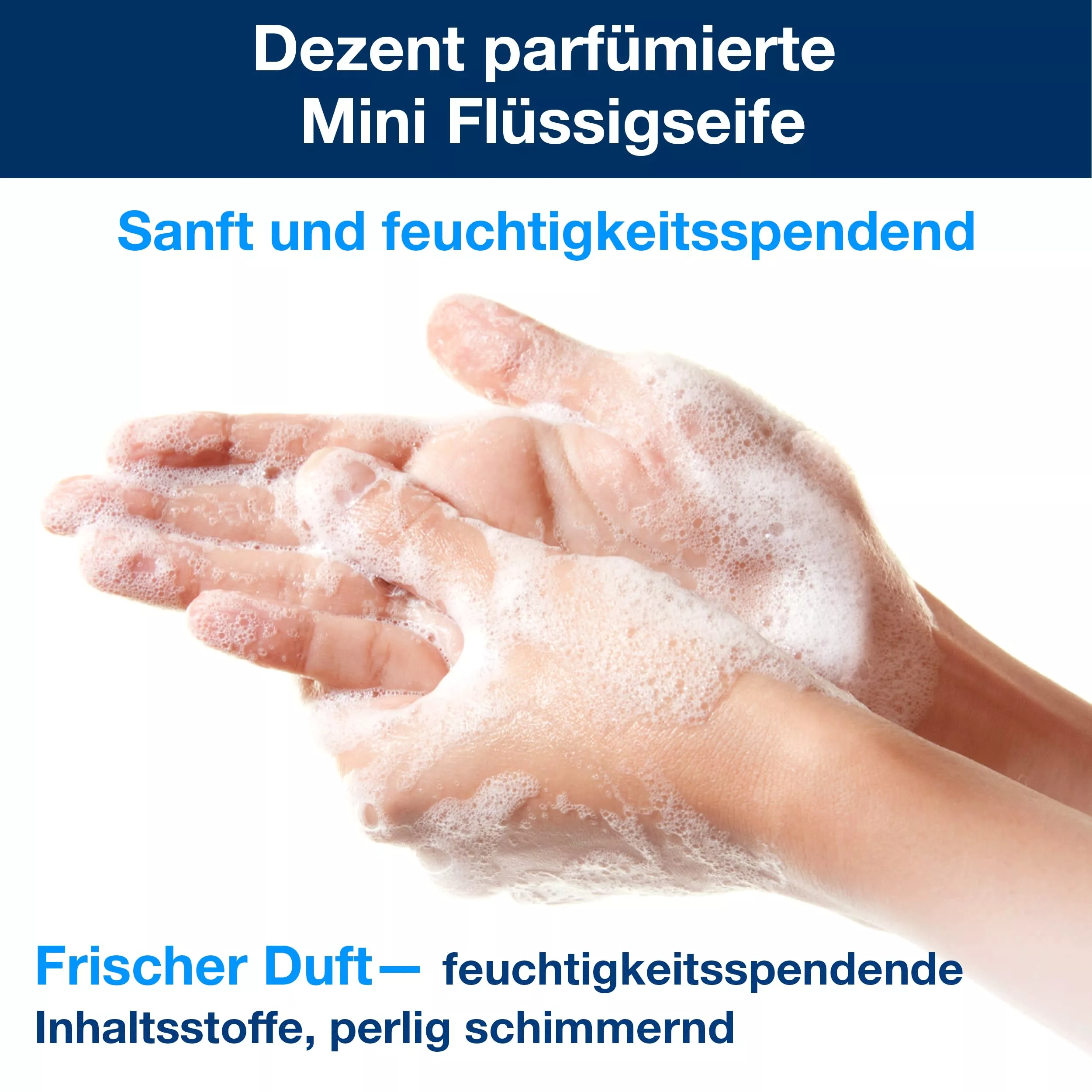 Tork Mild Duftende Hand Mini Flüssigseife S2, frischer Duft, 8 × 475 ml, 420502
