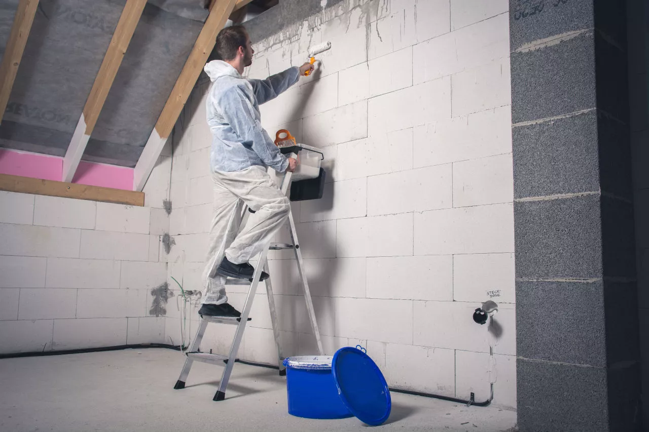 Krause Stufenstehleiter "Secury" mit Multigrip 4 Stufen