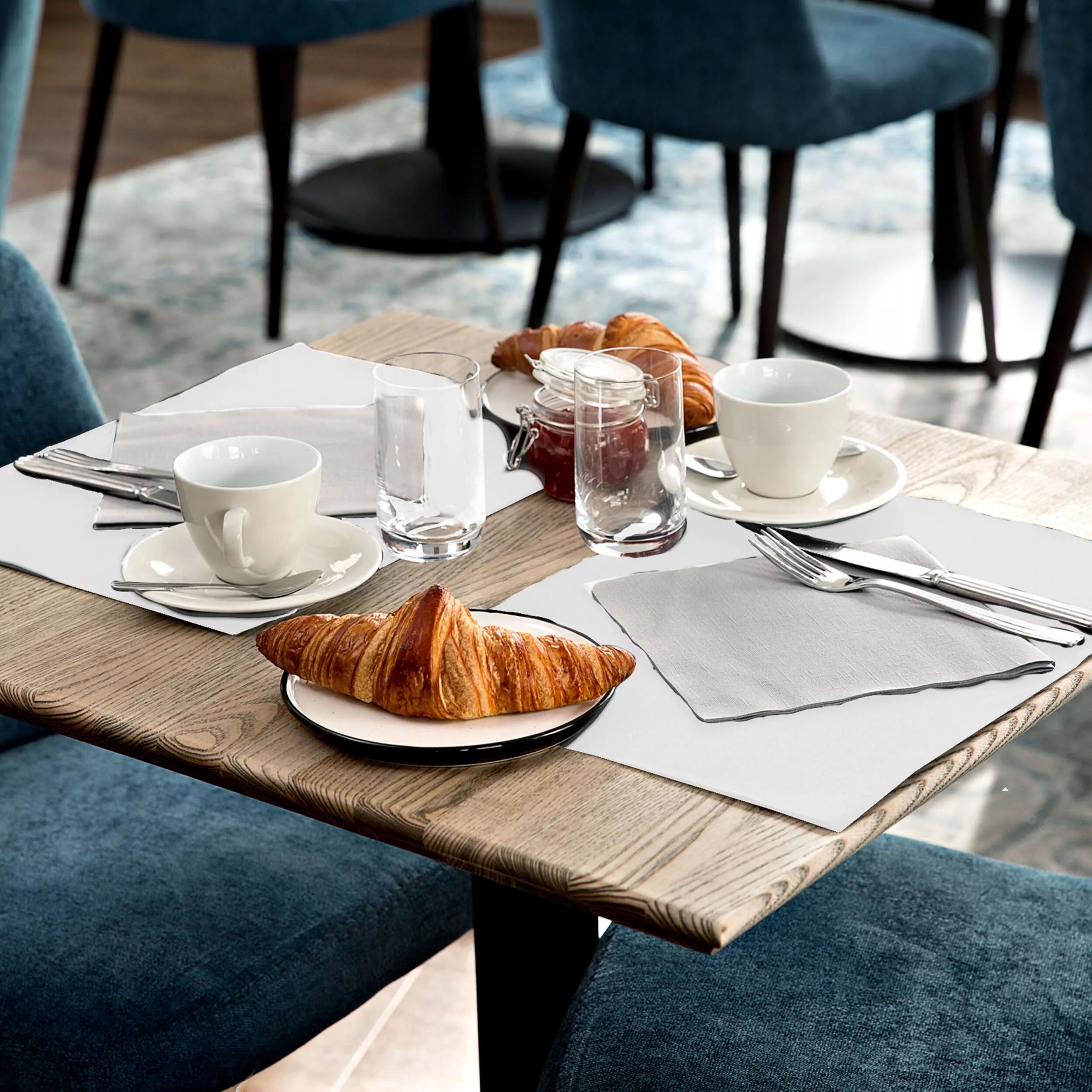 Tork LinStyle® Tischset Weiß, 39 cm × 30 cm, 5 × 100 Tischsets, 474401