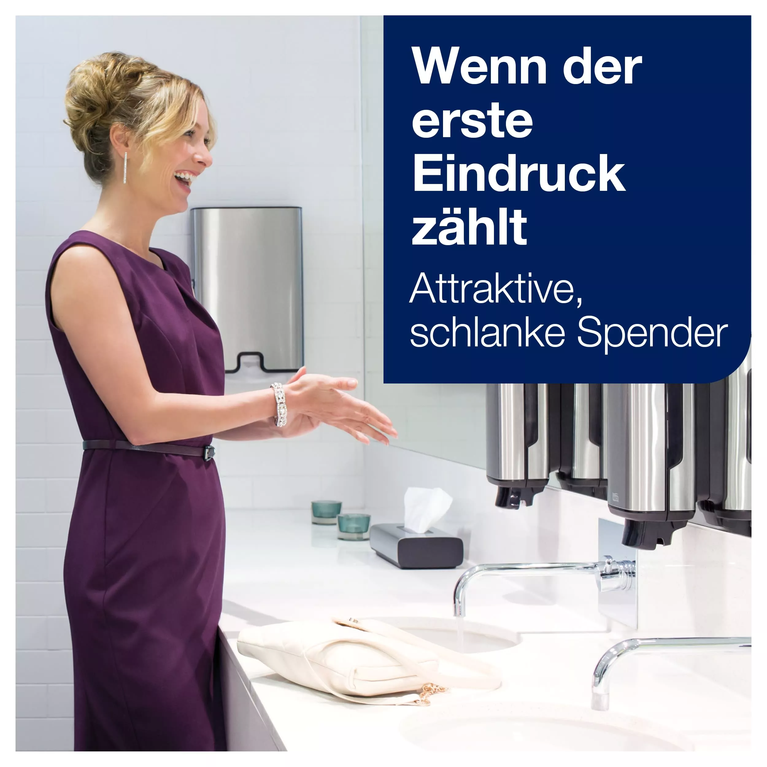Tork Xpress® Spender für Multifold-Falthandtücher Edelstahl H2, Einzelentuchnahme, Image Design, 460004