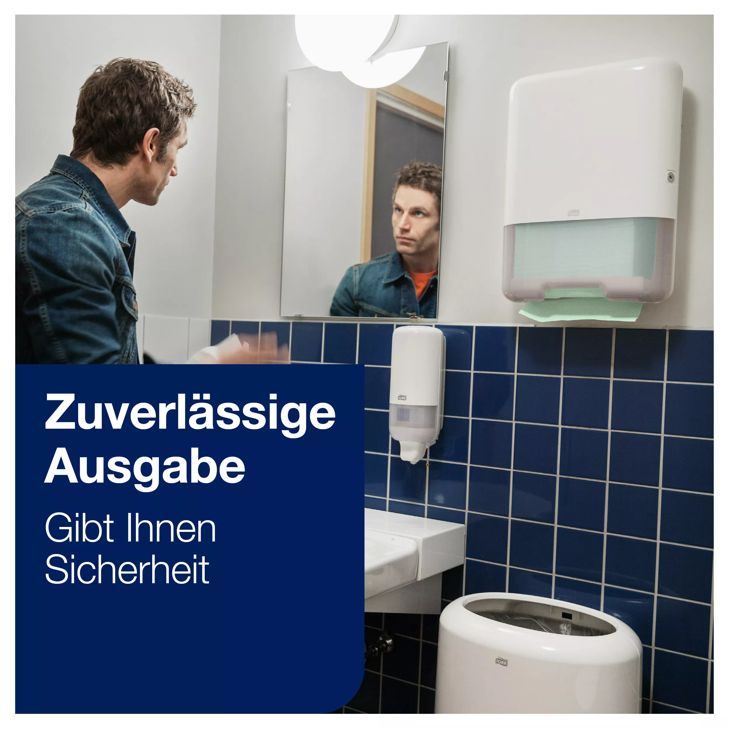 Tork Zickzack-Handtücher Grün H3, Advanced-Qualität, Einzeltuchentnahme, 15 × 250 Tücher, 290179