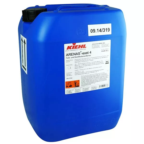 Kiehl ARENAS-exet 4 20 ltr. Kanister Farb- u. Stockfleckenentferner
