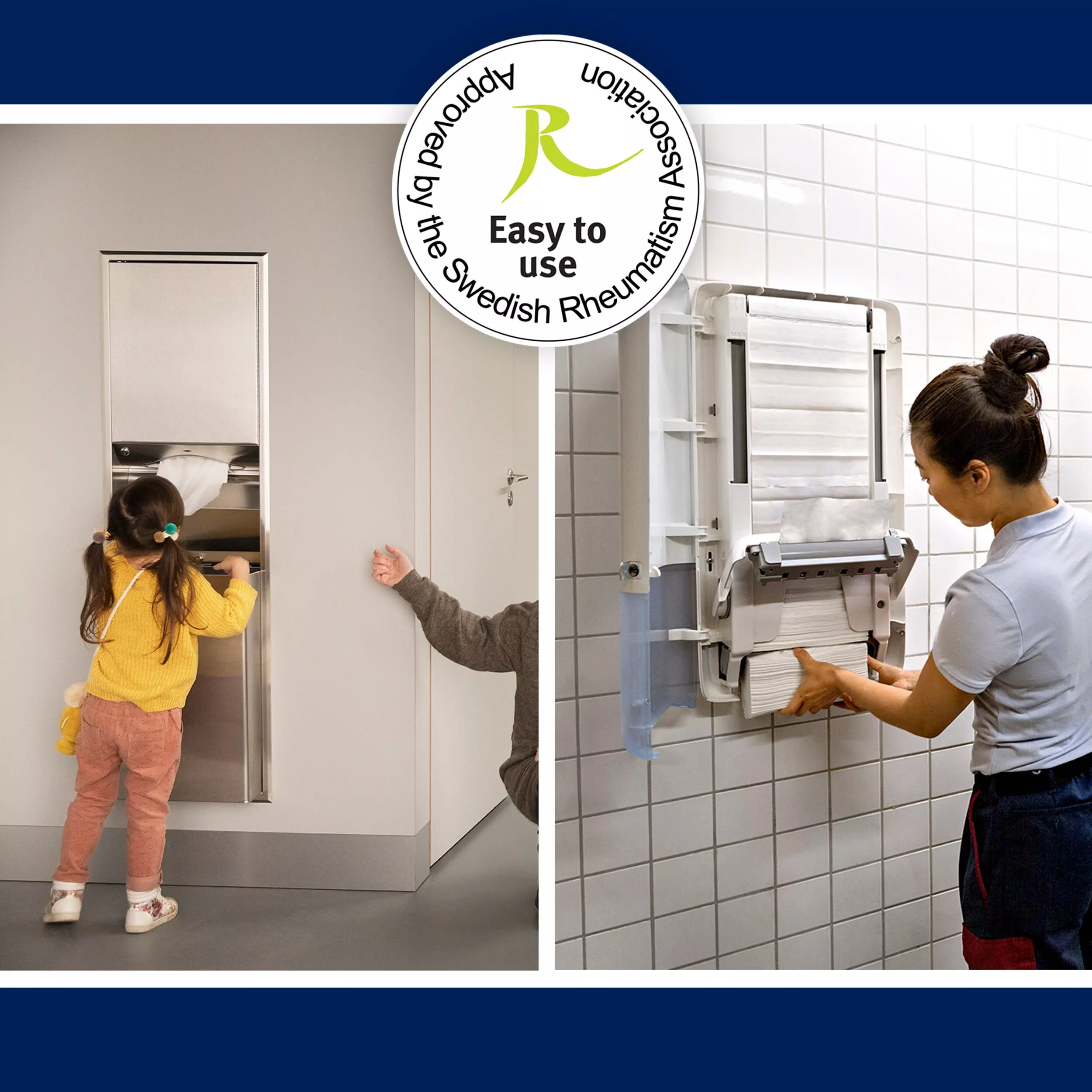 Tork PeakServe® Mini Spender für Endlos™-Papierhandtücher Weiß H5, hohe Kapazität, Elevation Design, 552550